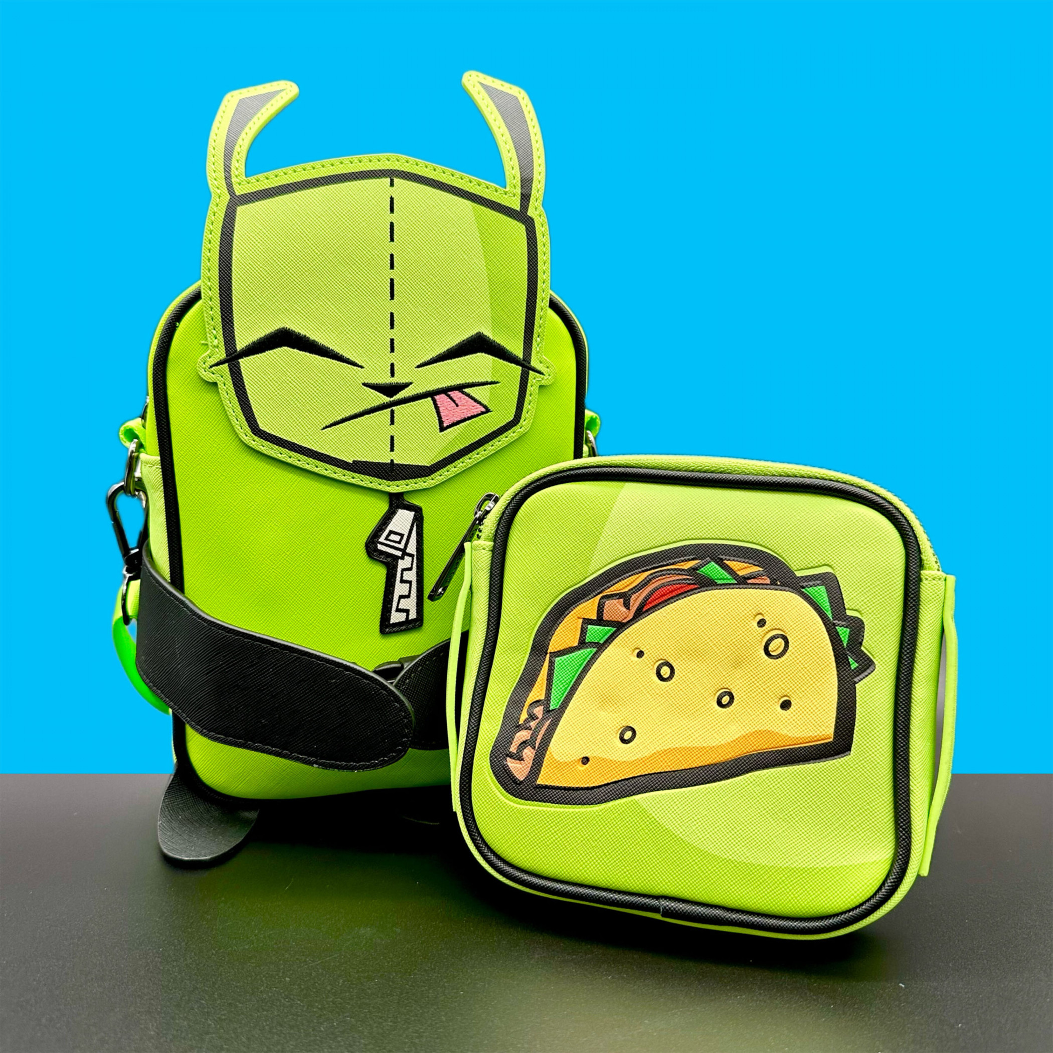 Invader Zim Gir and Tacos Crossbody Bag by Loungefly