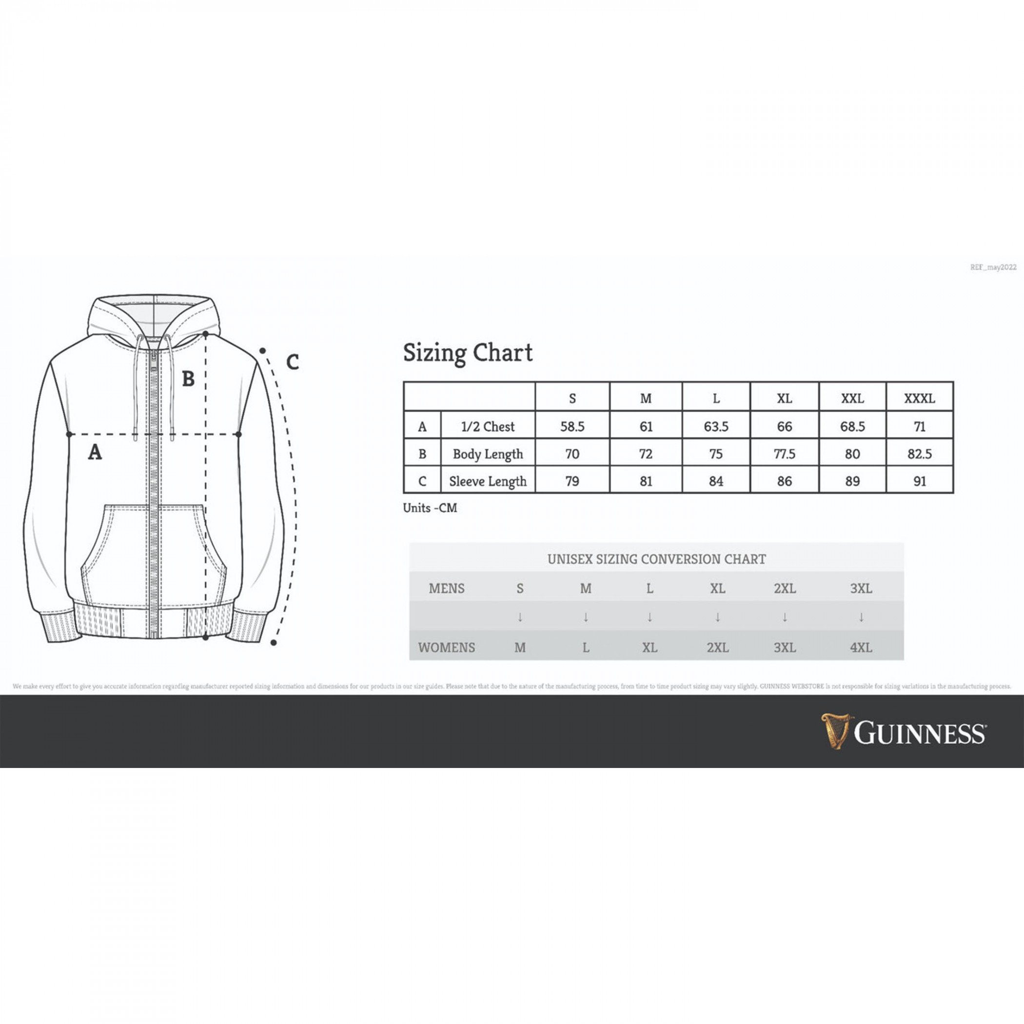 Guinness Vintage Black and Grey Label Lined Hoodie