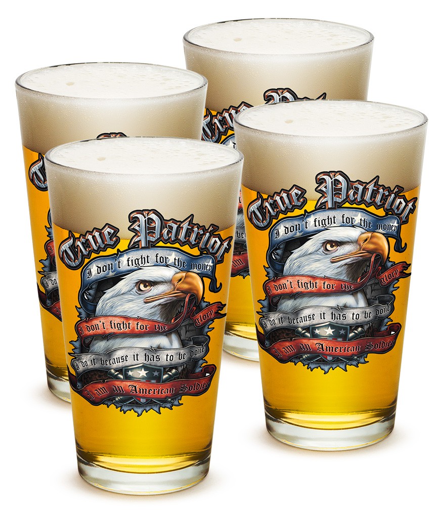 I Don't Fight For The Money True Patriot Pints Four Pack