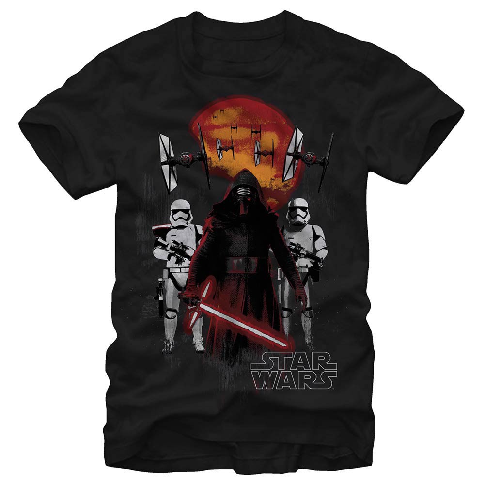 Star Wars Episode 7 Red Threats Black T-Shirt