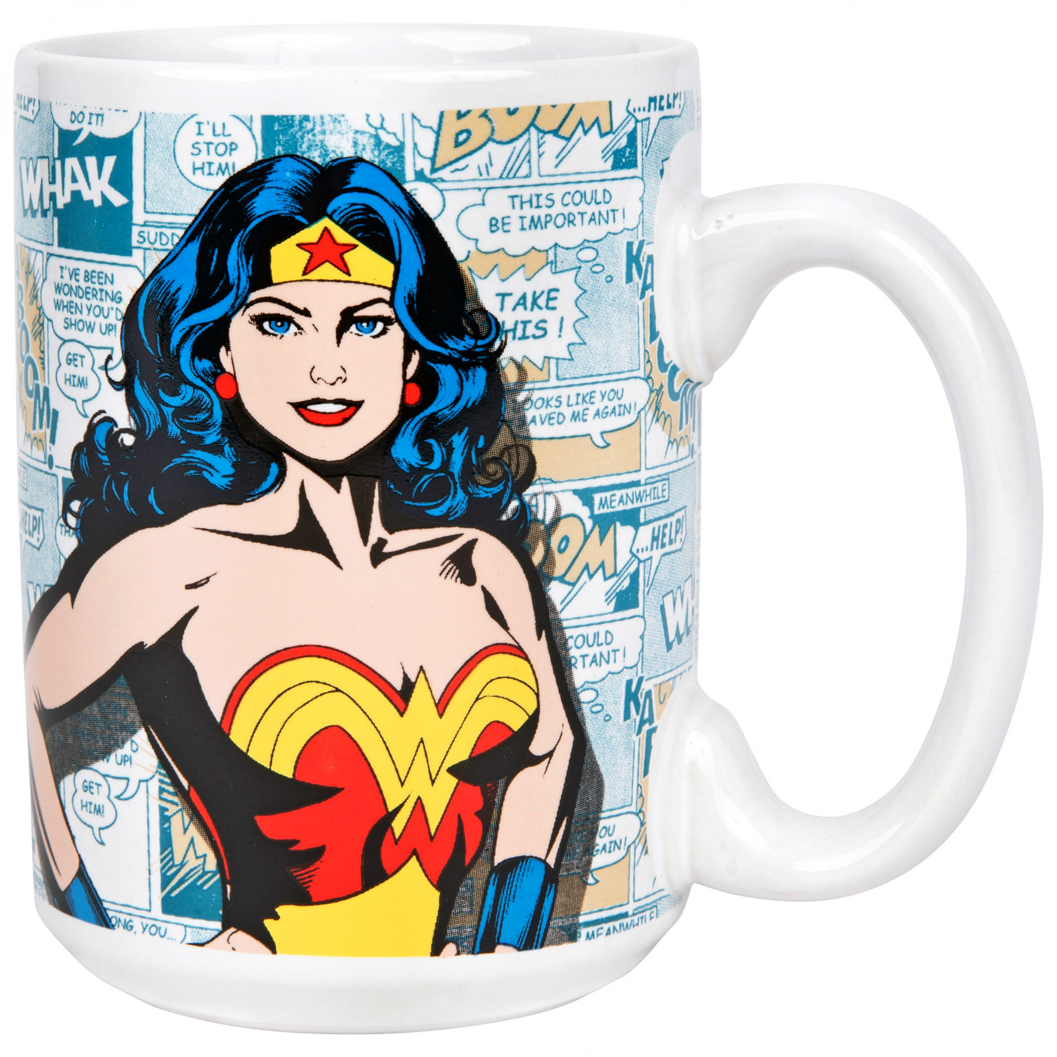 DC Comics Wonder Woman Classic Hero Pose 12oz Ceramic Mug