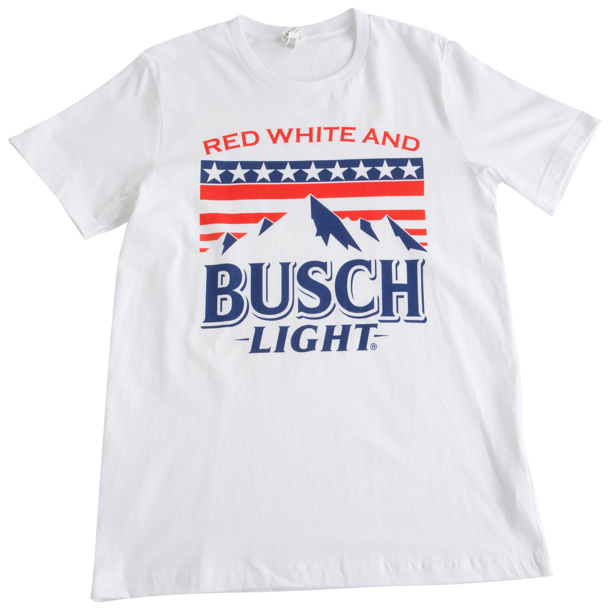 Busch Light Mountains White T-Shirt