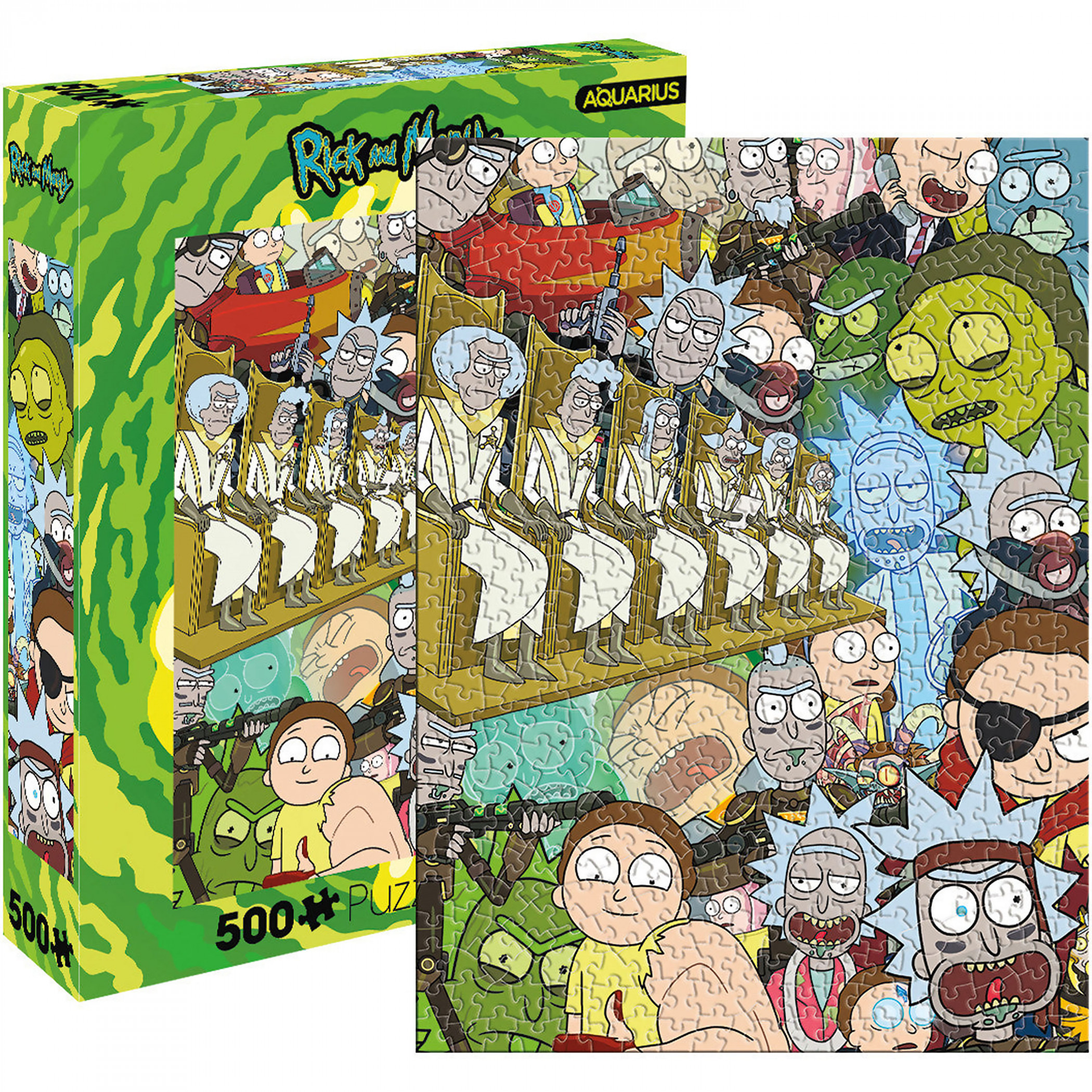 Rick and Morty Interdimensional Counterparts 500-Piece Puzzle