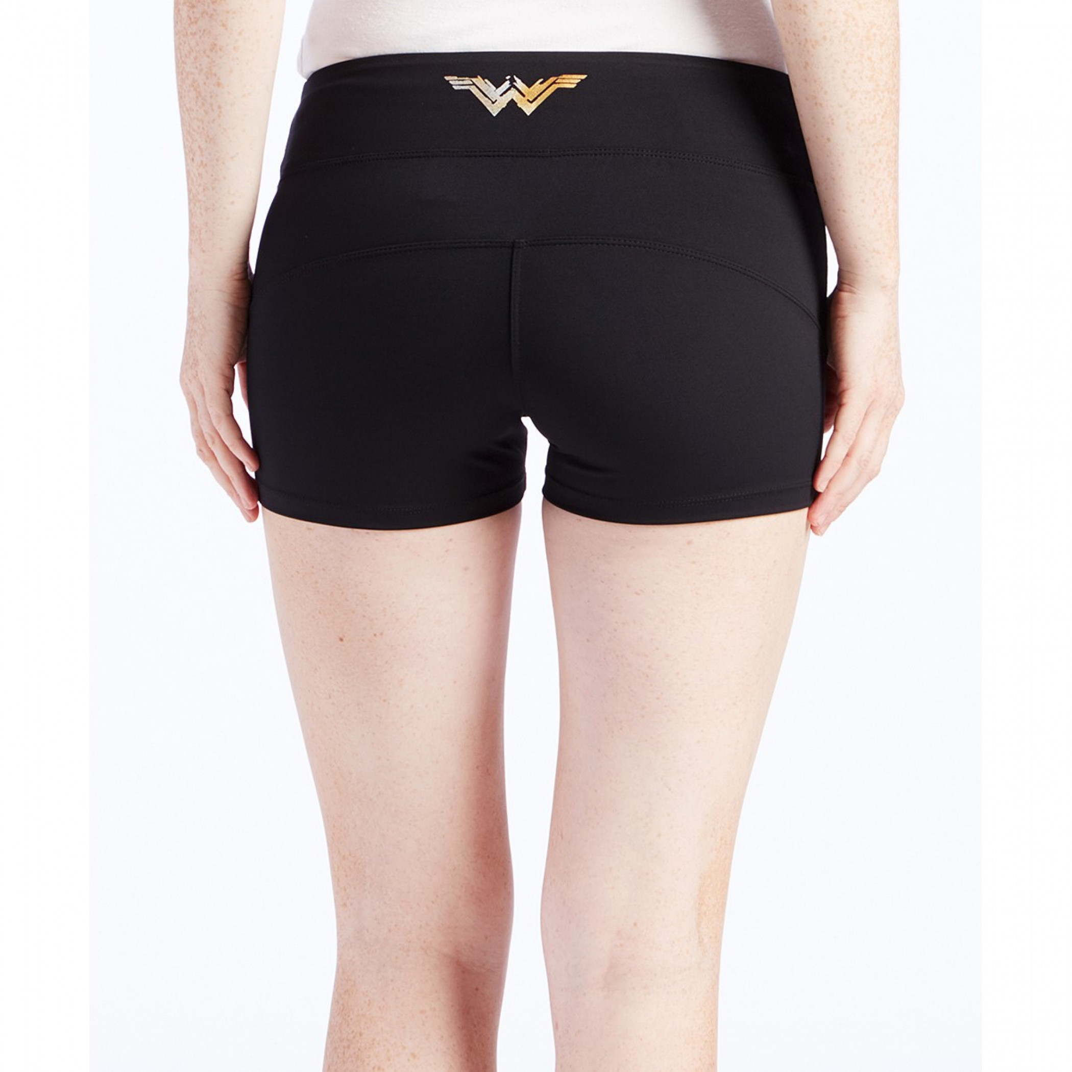 Wonder Woman Black and Gold Women's Shorts
