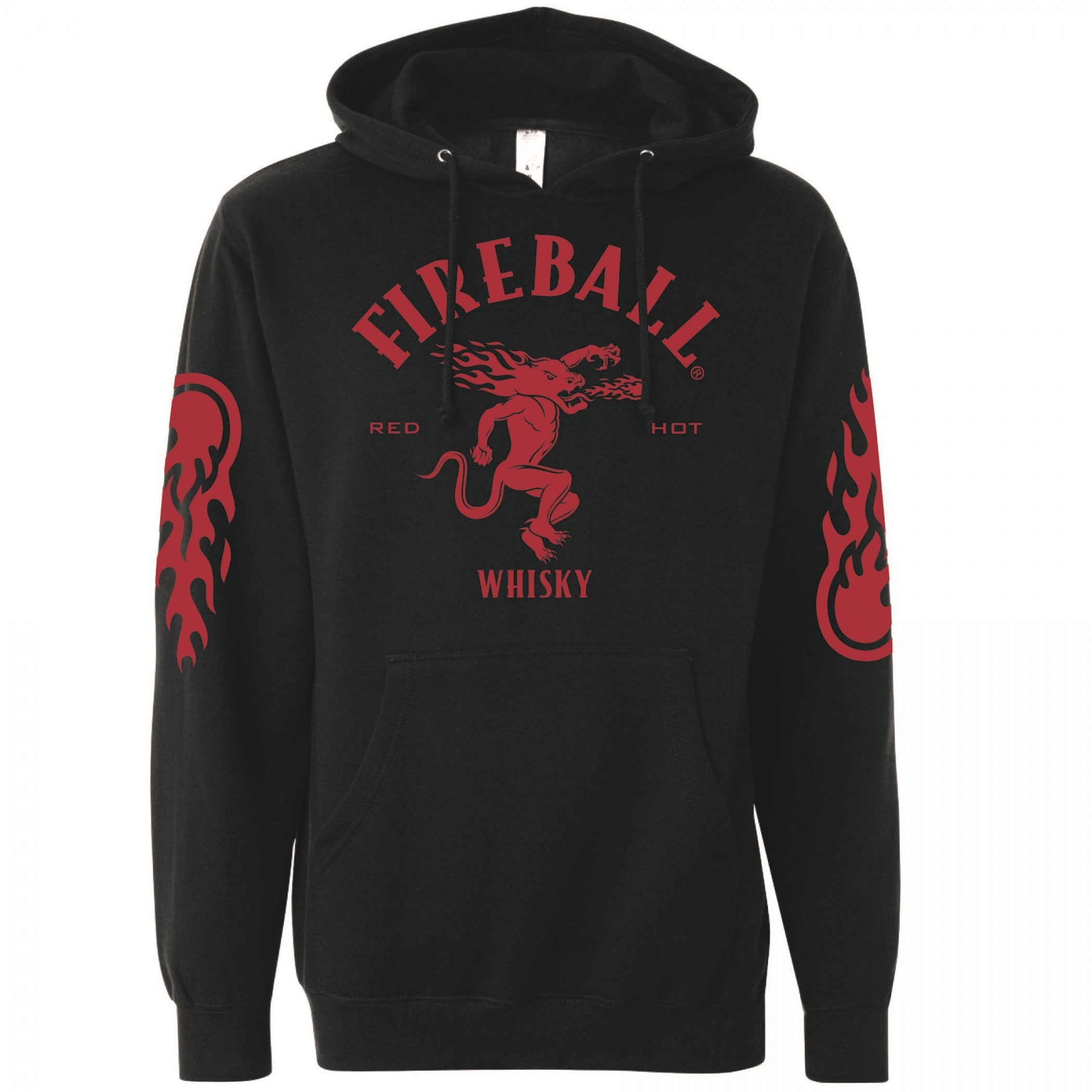 Fireball Whisky Sleeve Print Hoodie