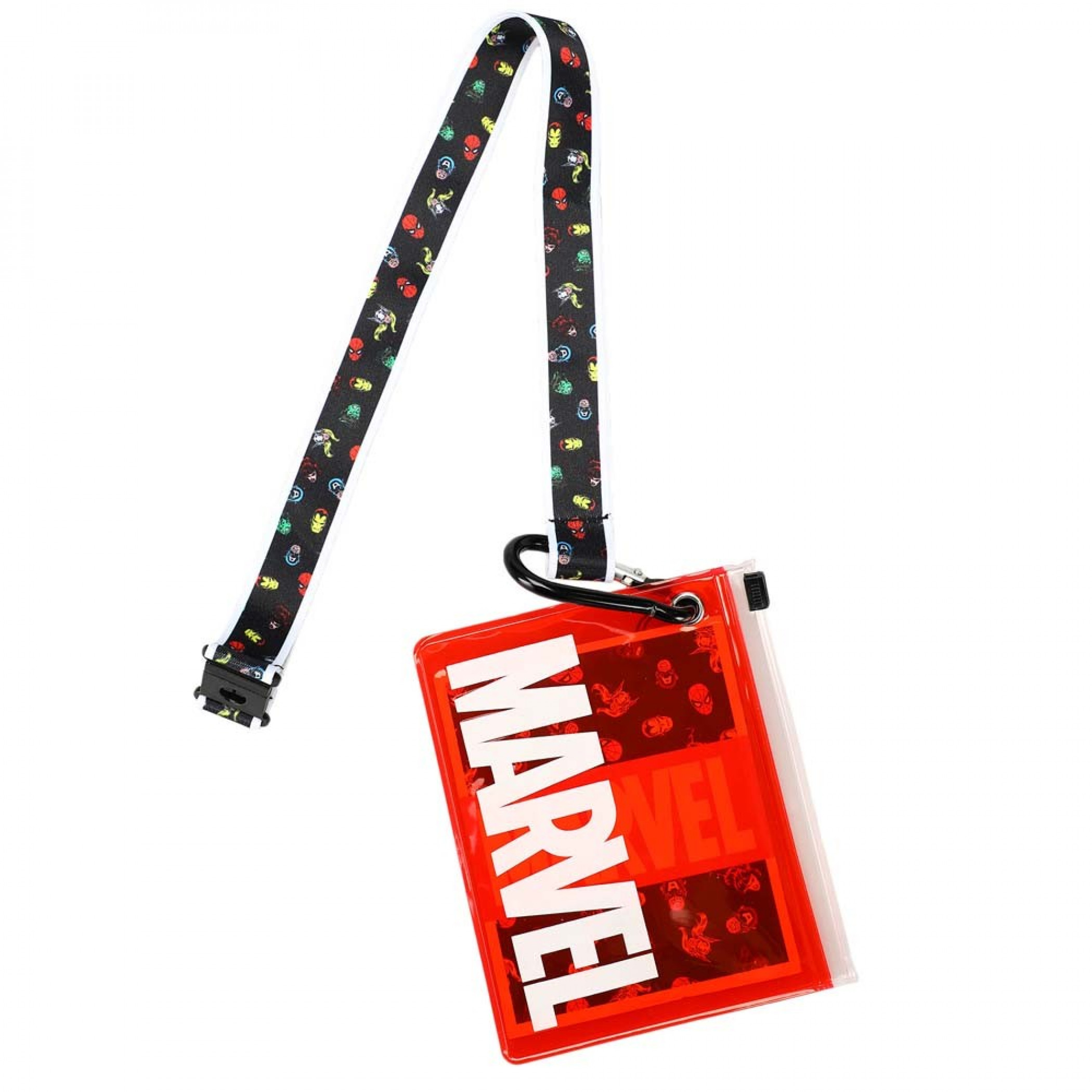 Marvel Logo Lanyard with ID Pouch