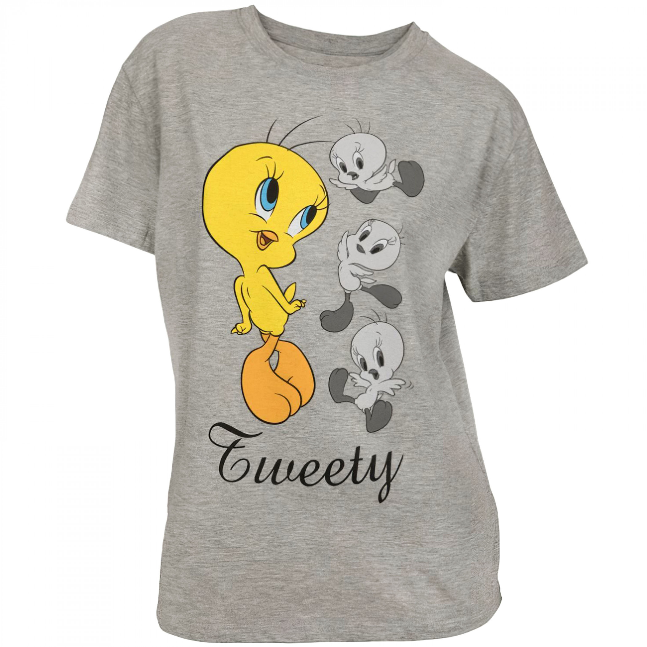 Looney Tunes Tweety Bird Cute Poses Junior's T-Shirt