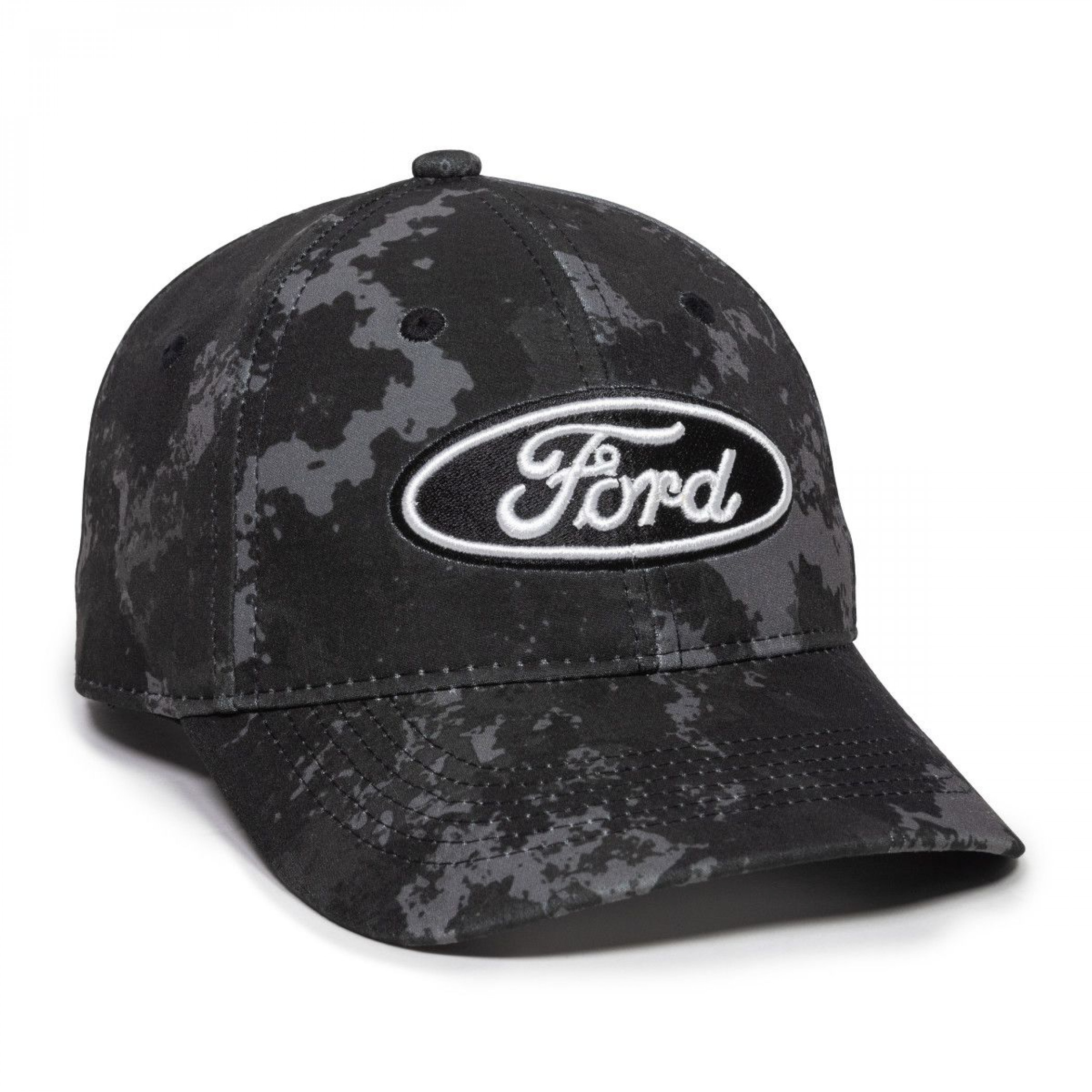 Ford Logo Camo Ice Baseball Cap Hat