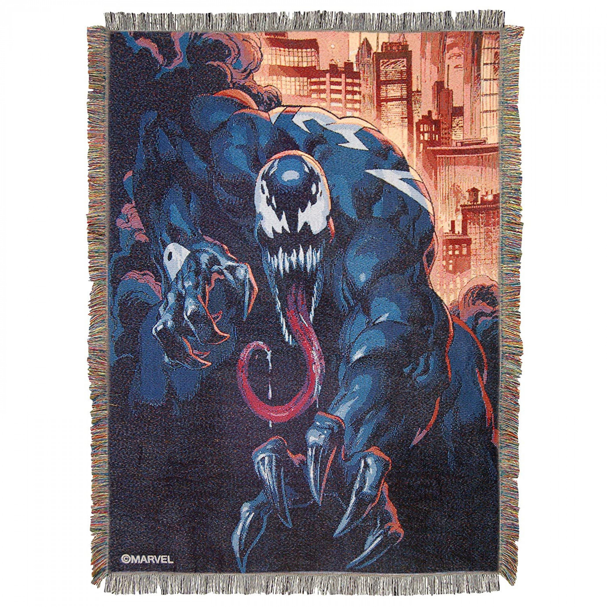Venom City Tapestry Throw
