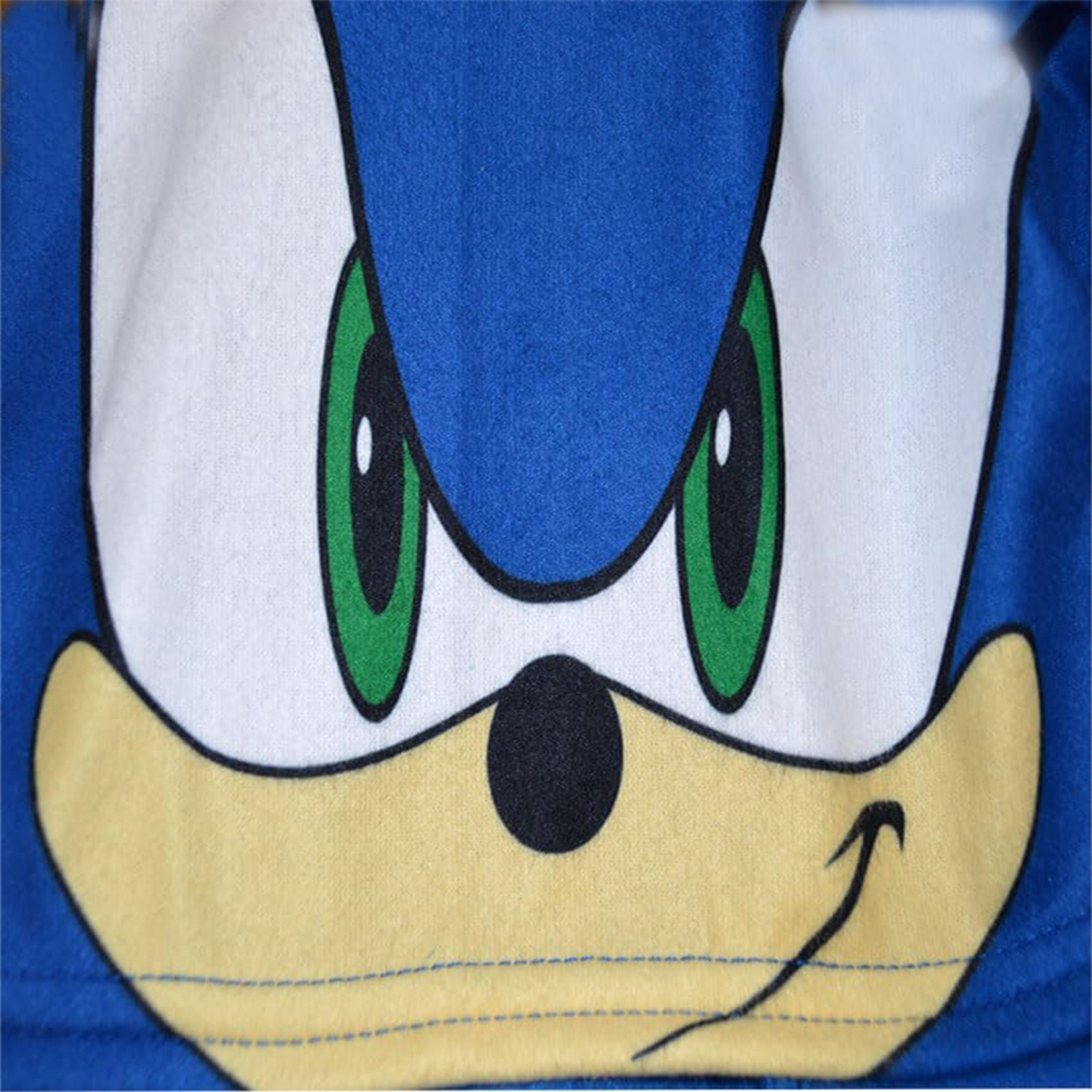 Sonic The Hedgehog Character Cosplay Kids Blanket Sleeper Union Suit Pajamas