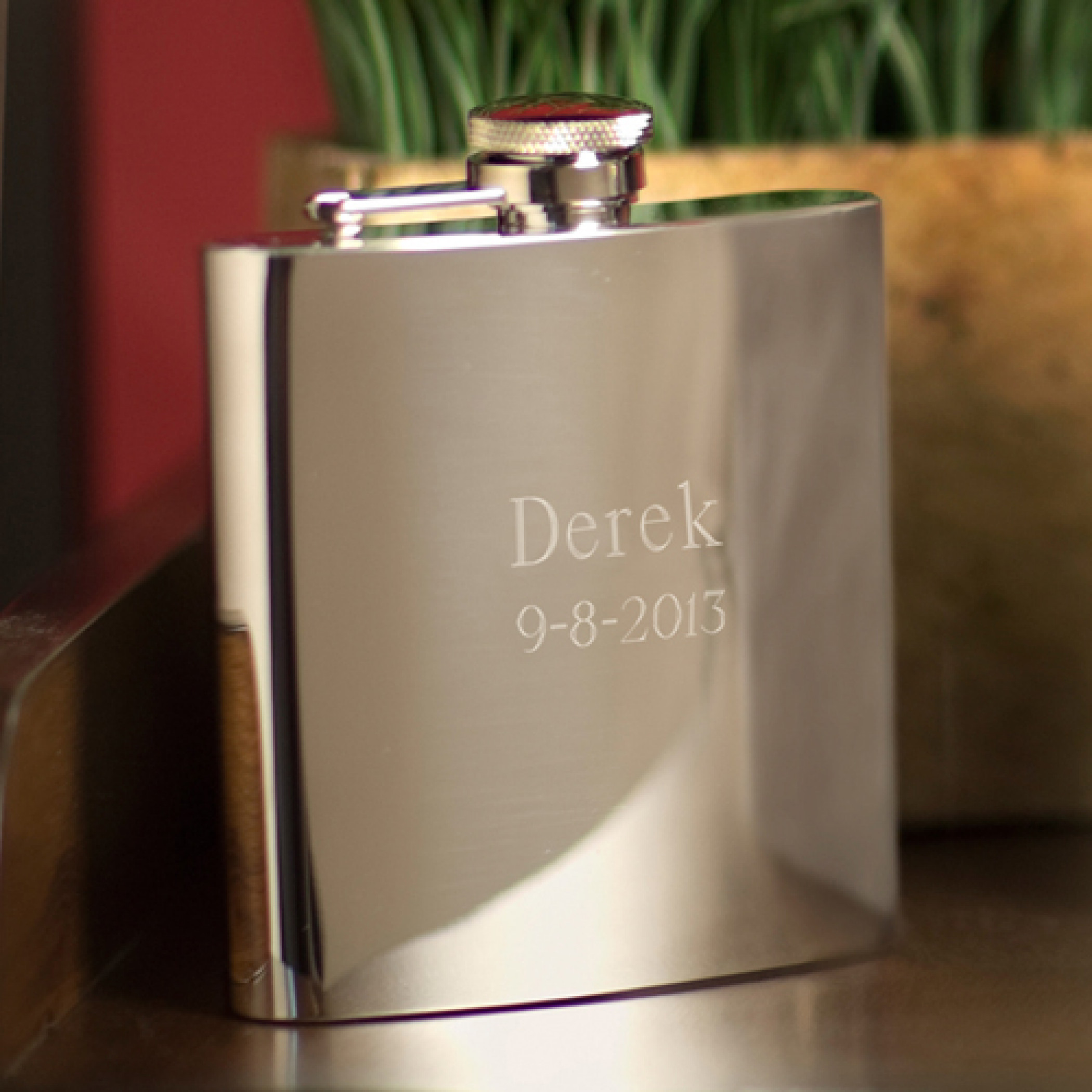 Personalized 7 Ounce Custom Stainless Steel Flask