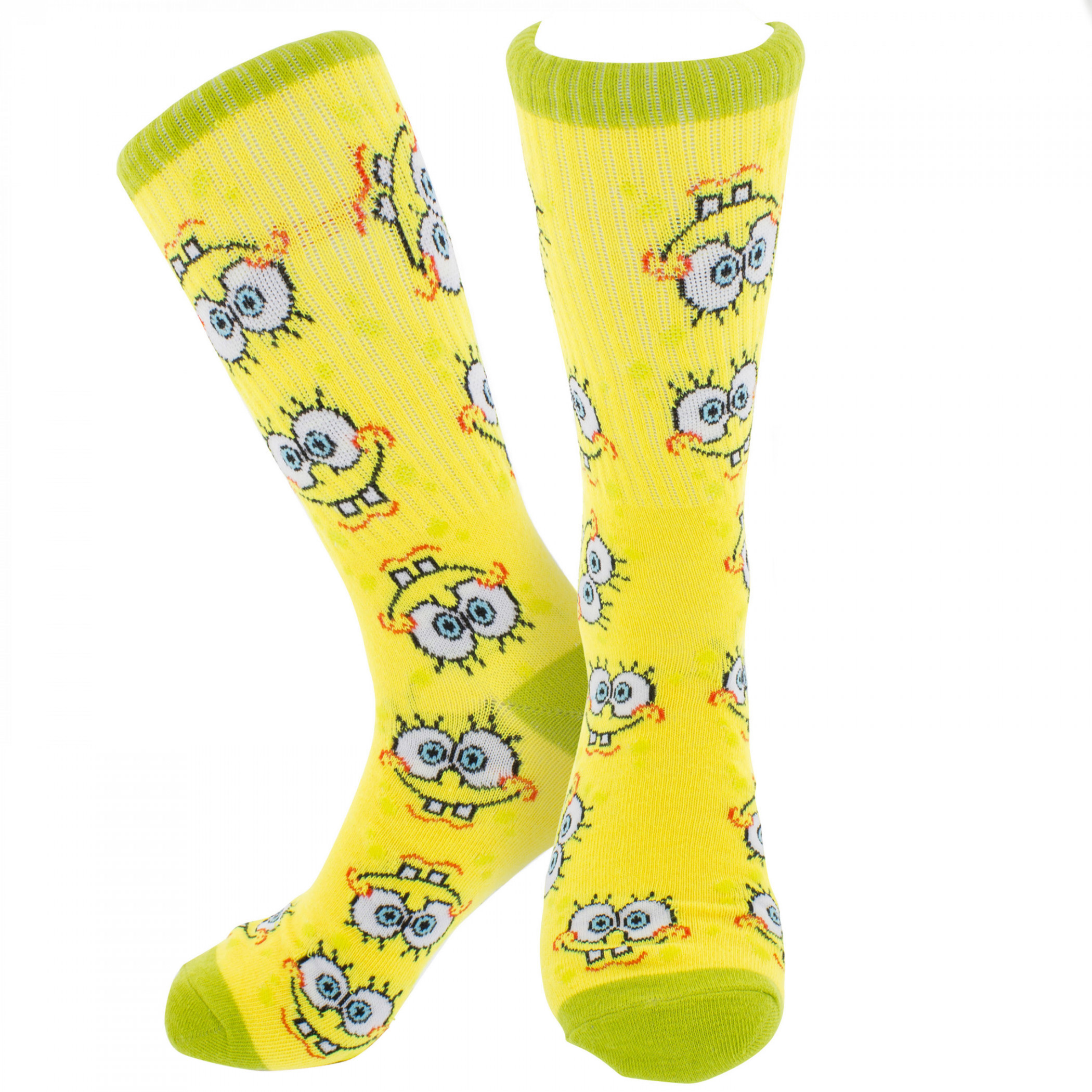 SpongeBob SquarePants Face Collage Crew Socks