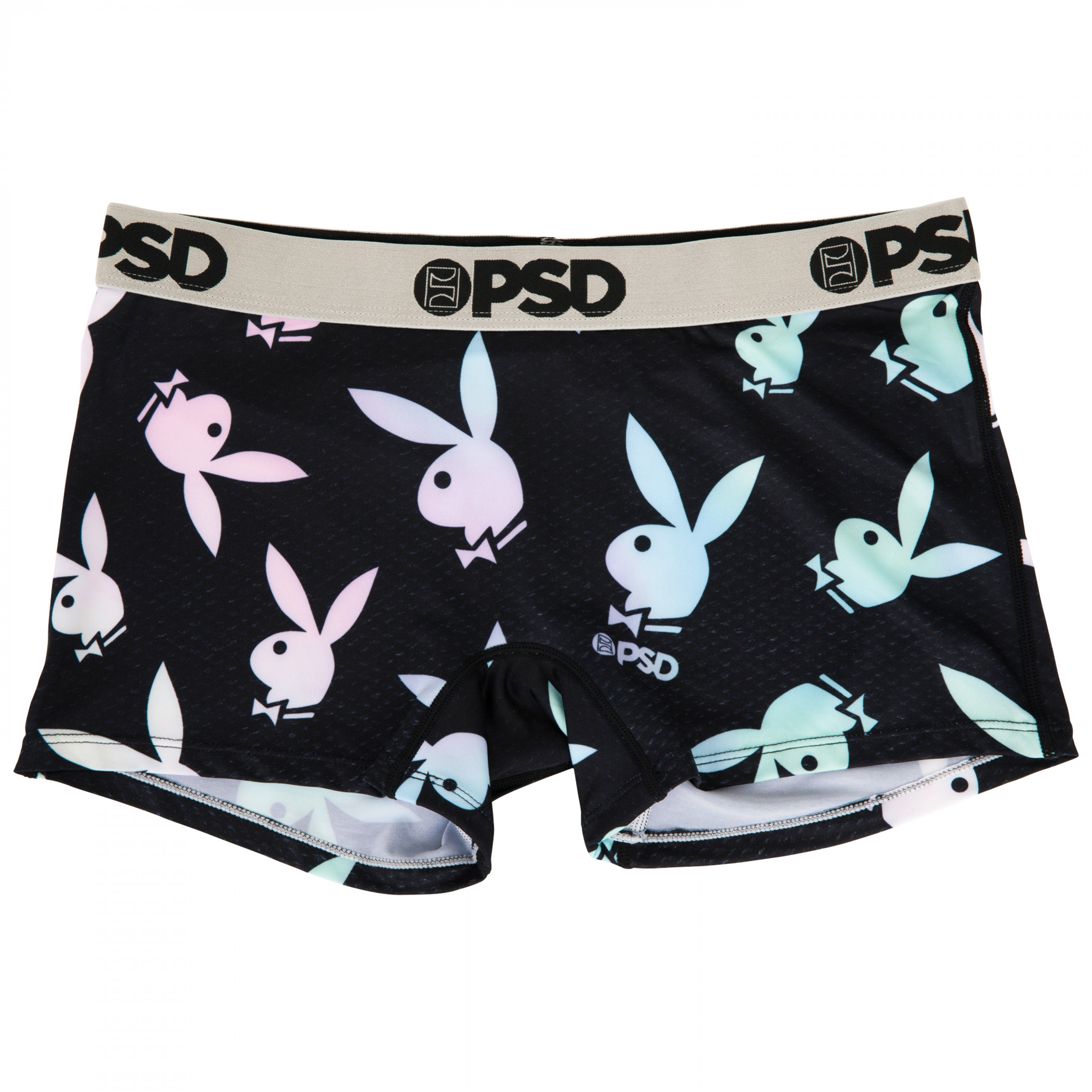 Playboy Bunny Mascot Microfiber Blend Women's PSD Boy Shorts