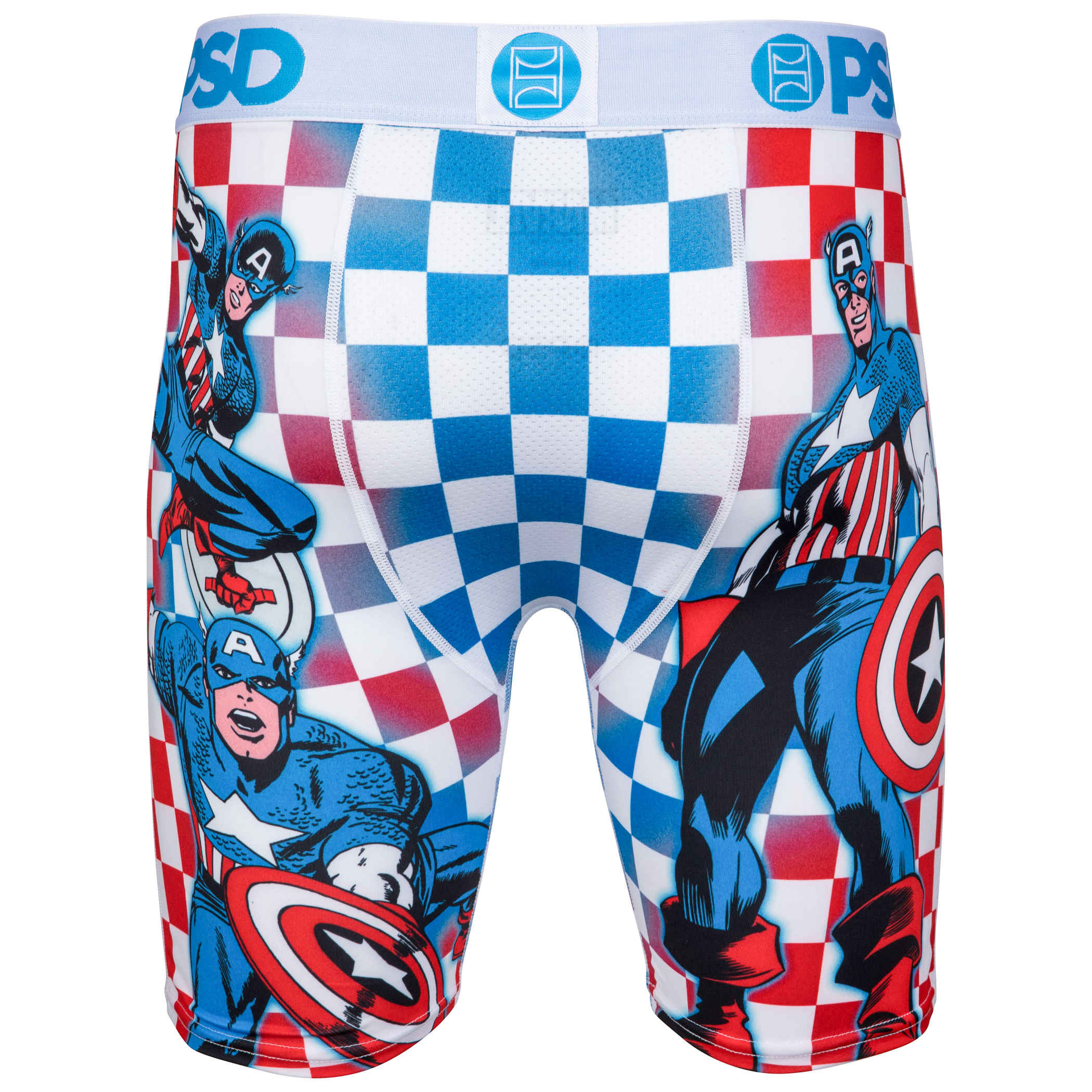 Captain America Boxer Homme Marvel FREEGUN Caleçon Boxer Homme