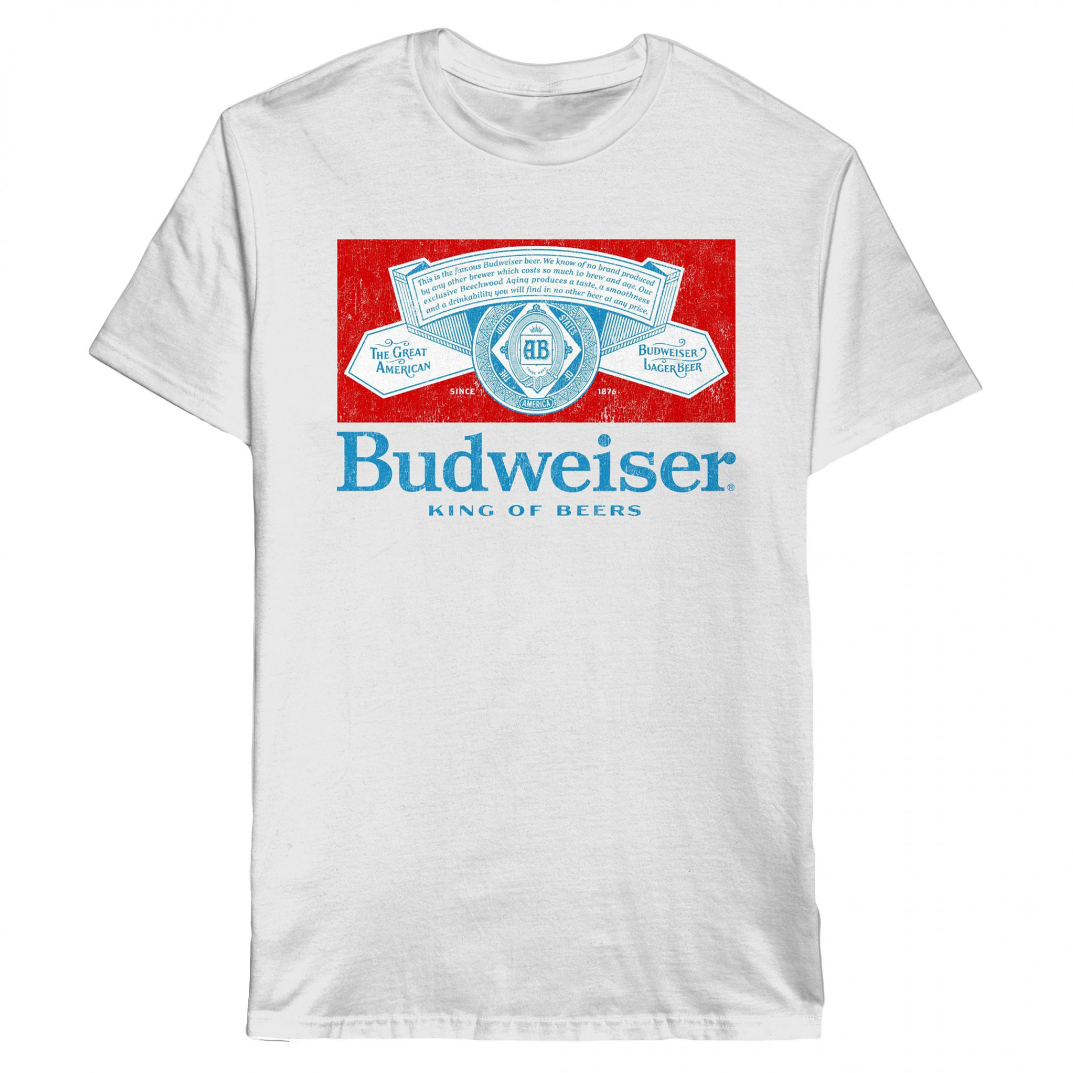 Budweiser King of Beers Distressed Logo T-Shirt