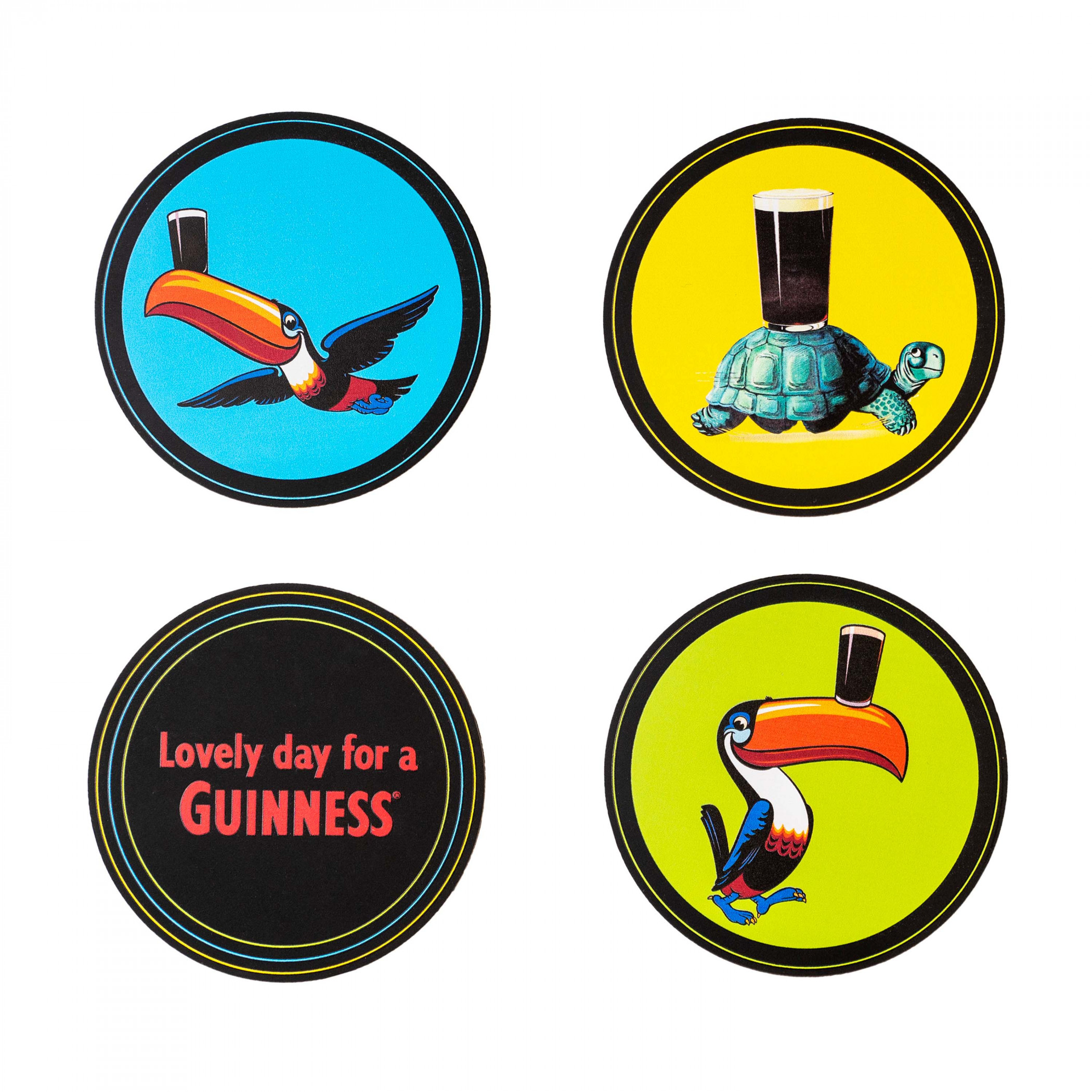 Guinness Toucans 4-Piece Coaster Set