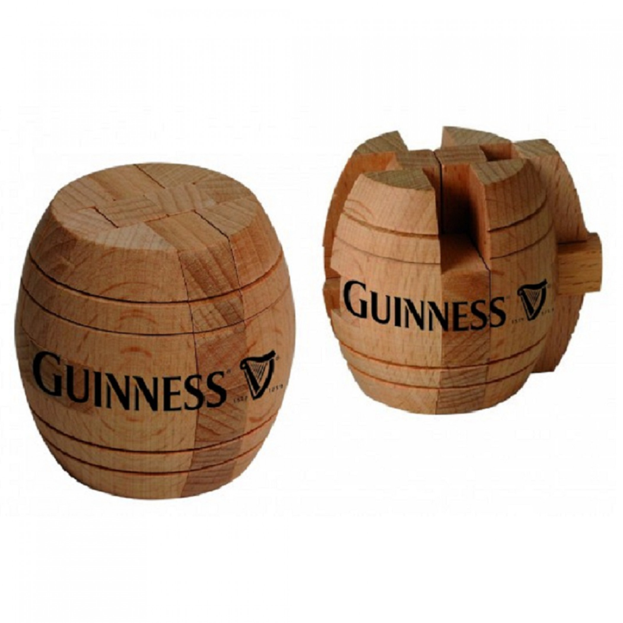 Guinness Barrel Wooden Puzzle