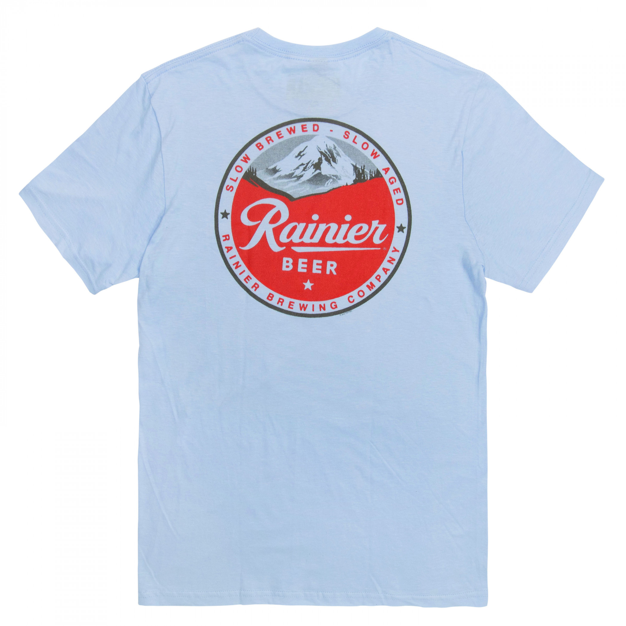 Rainier Vintage Logo Front and Back Print T-Shirt