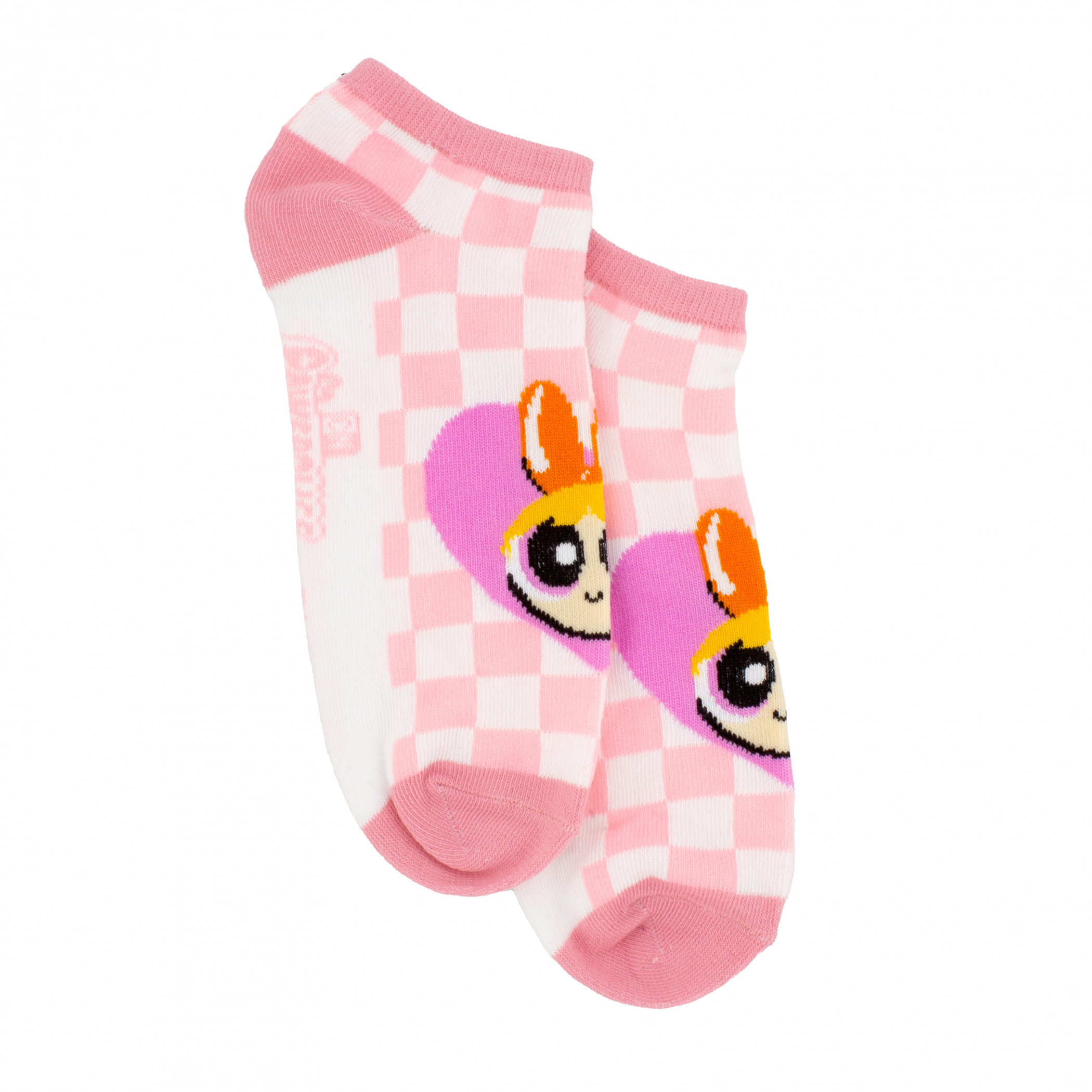 The Powerpuff Girls Checkered Women's Ankle Socks 6-Pair Pack