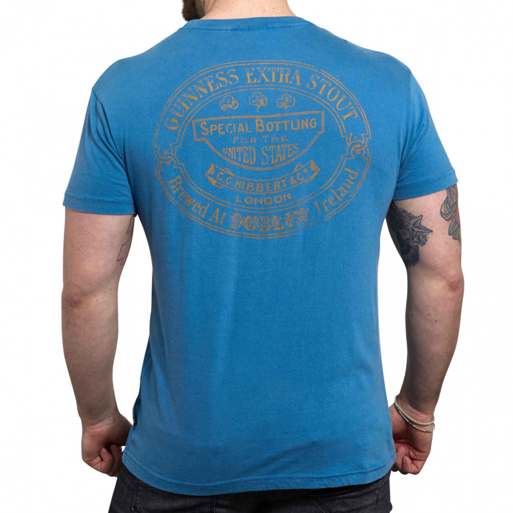Guinness Harp Logo Blue T-Shirt