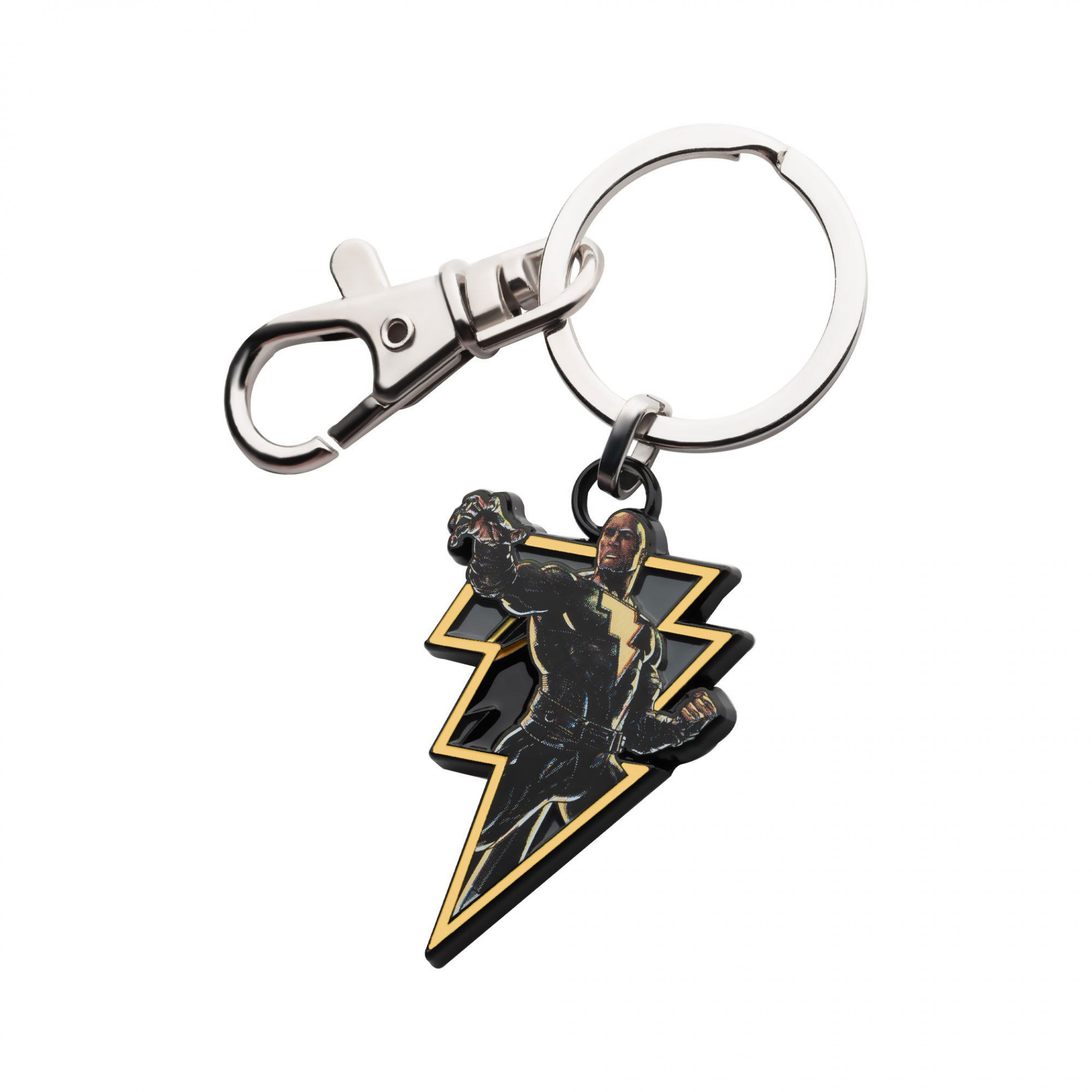 Black Adam Lightning Logo Keychain