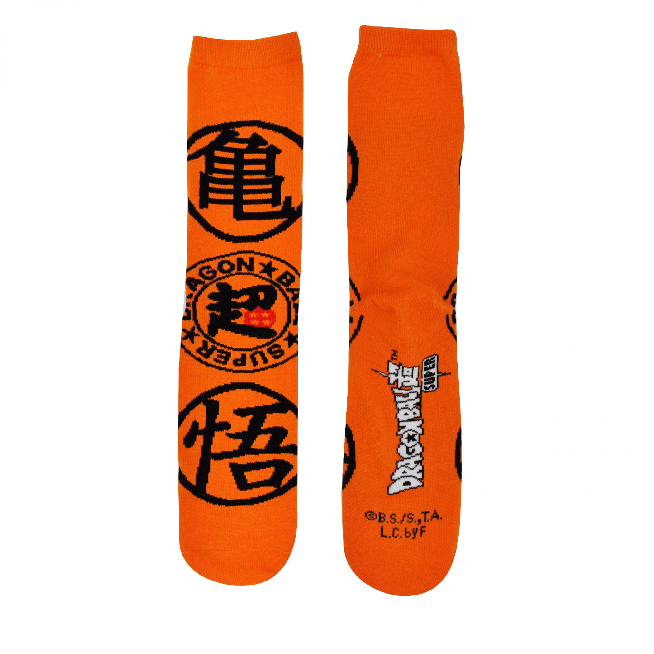 Dragon Ball Z Super Kanji Crew Socks