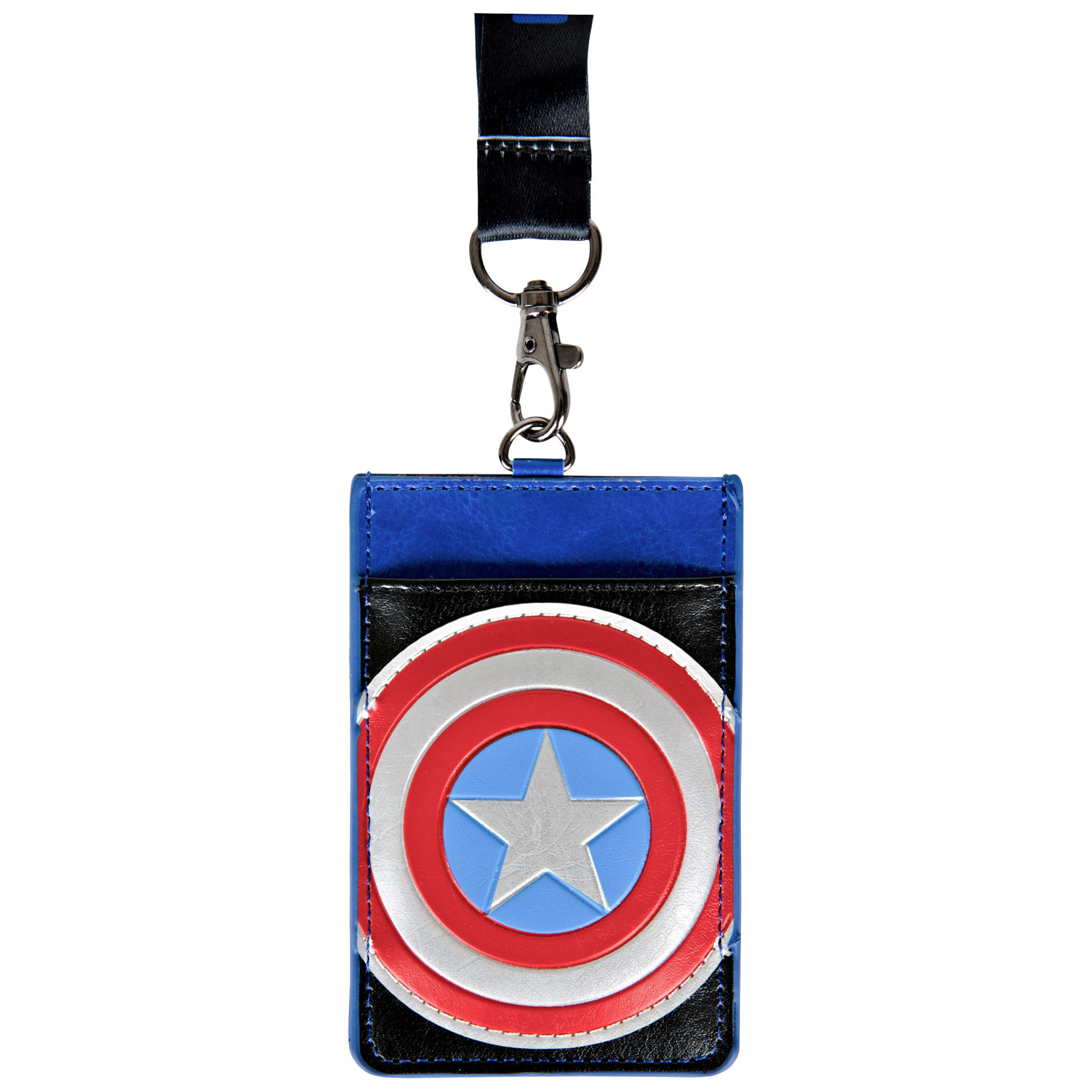 Marvel Captain America Shield Symbol ID Card Holder Lanyard