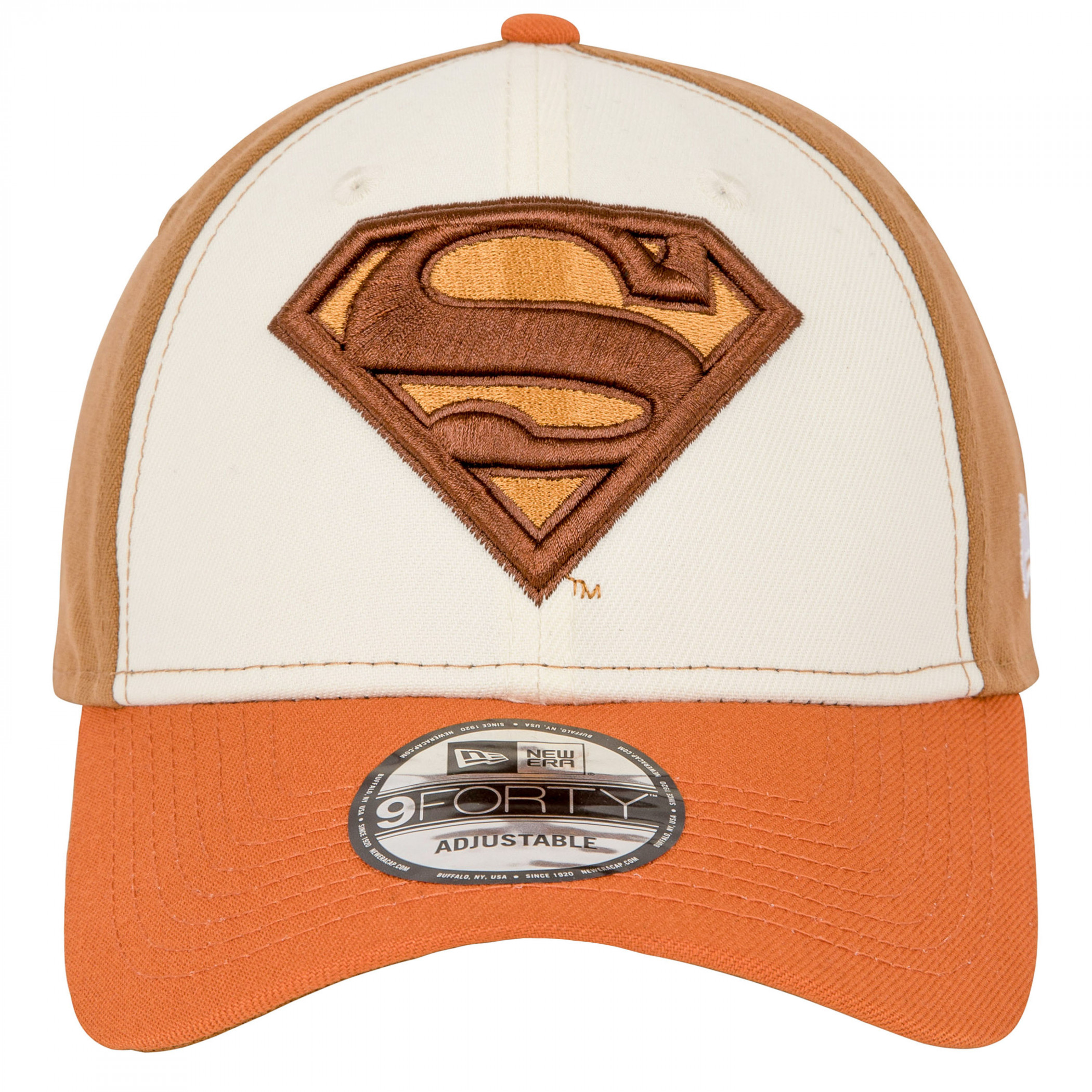 Superman Logo Bronze Colorway New Era 9Forty Adjustable Hat