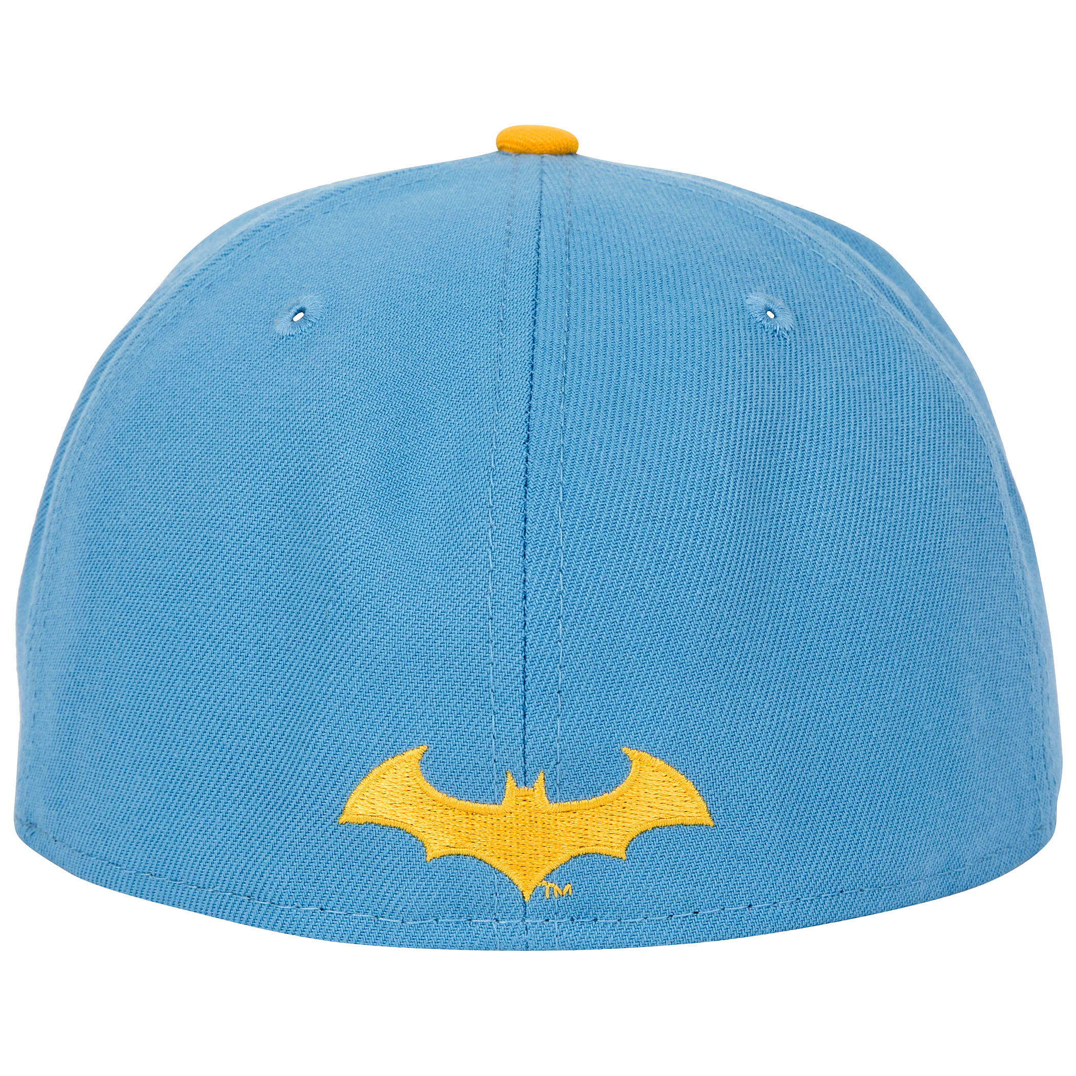 Batman Hush Blue and Yellow Colorway New Era 59Fifty Fitted Hat