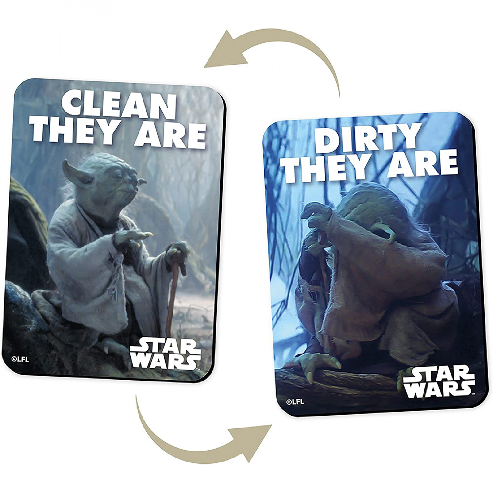 Star Wars Yoda Clean They Are Dishwasher Clean/Dirty Magnet