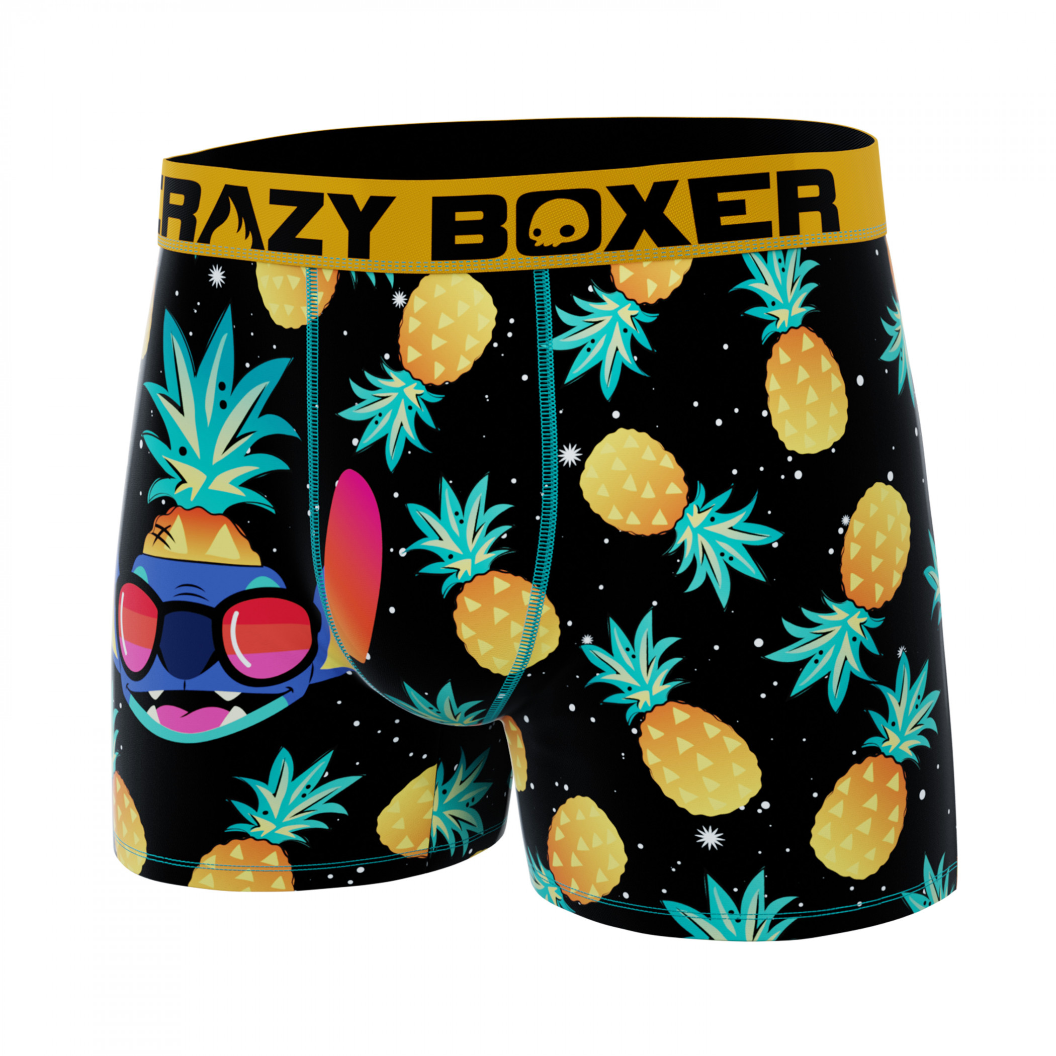 Crazy Boxers Lilo and Stitch Pineapple Print Boxer Briefs in Gift Box