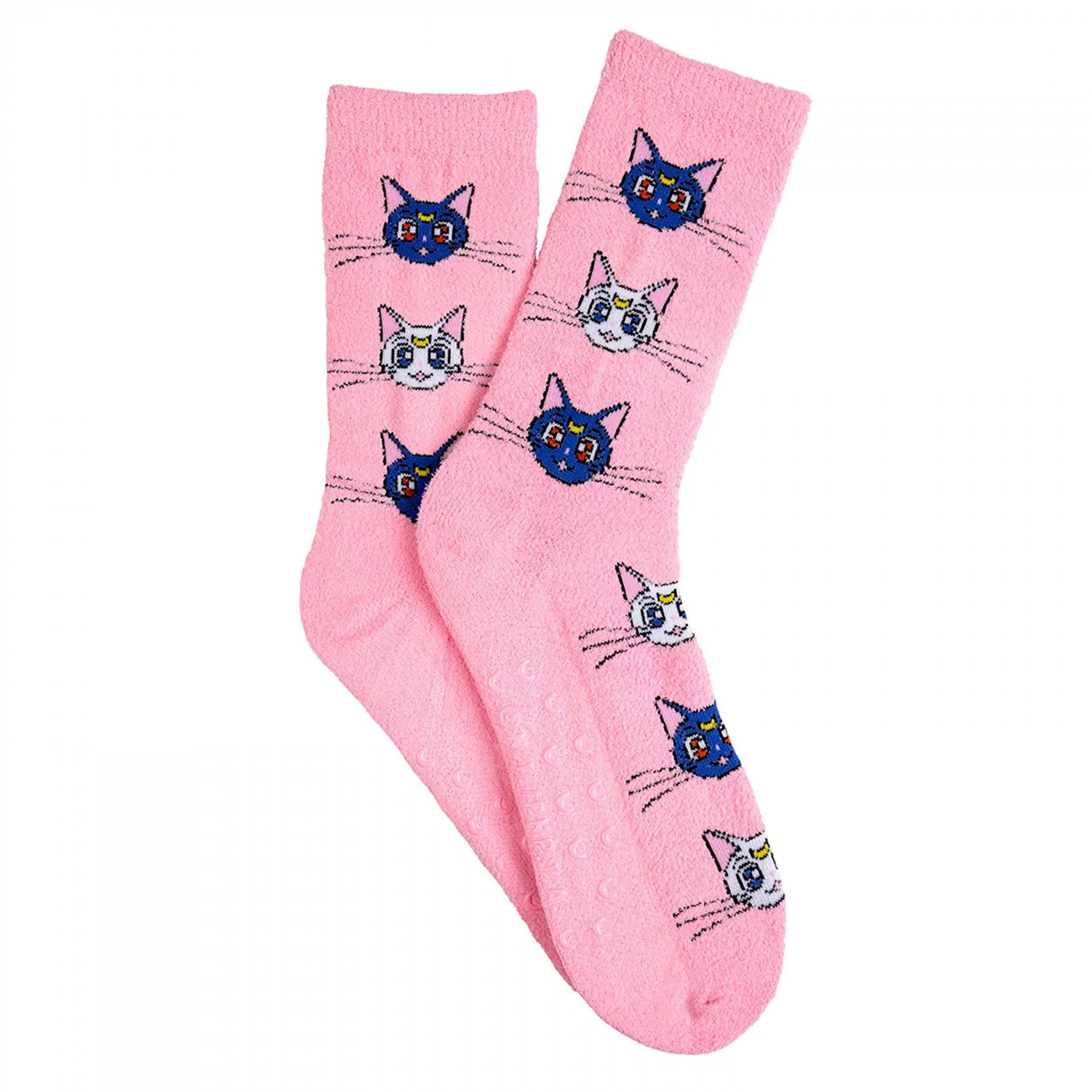 Sailor Moon Luna and Artemis Super Cozy Crew Socks