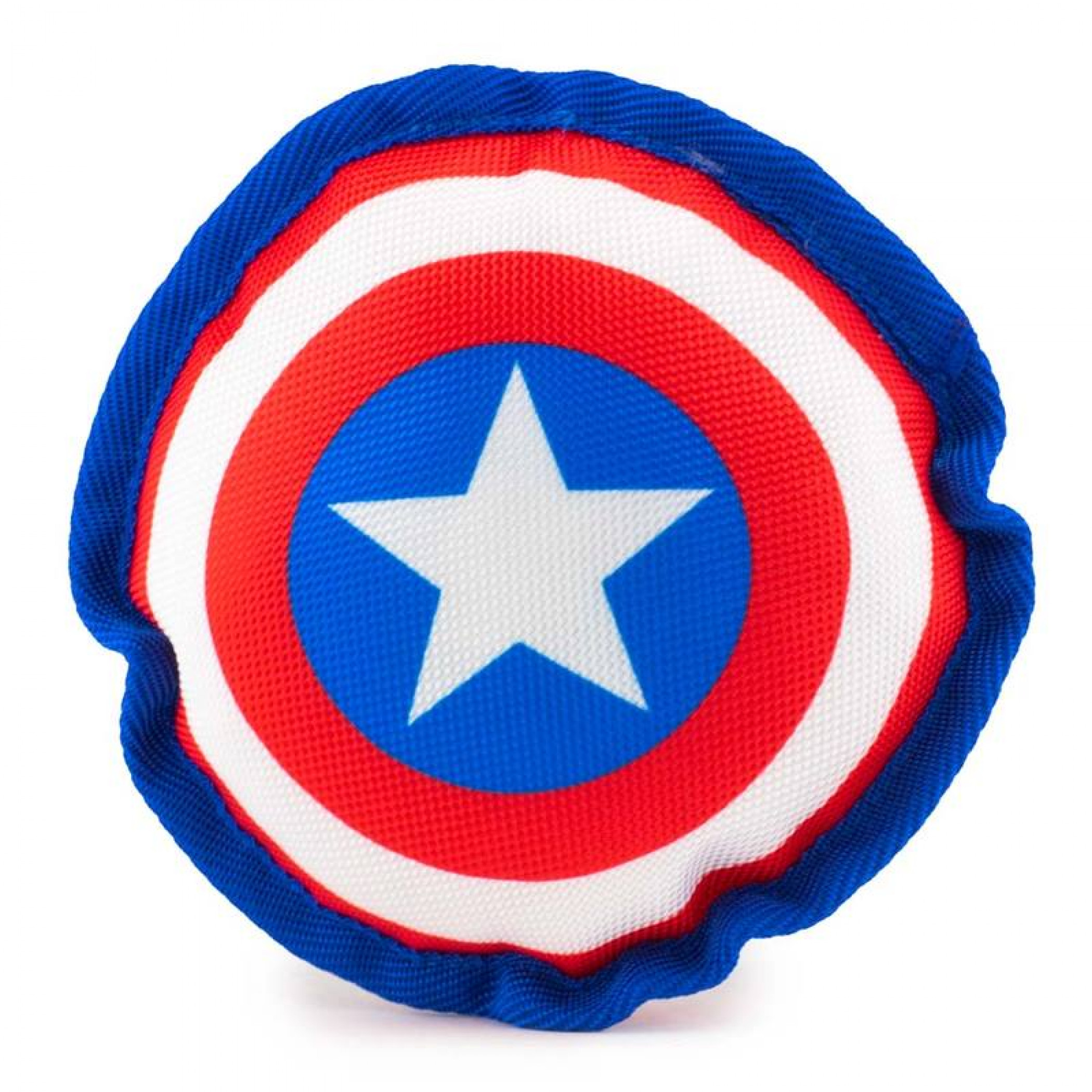 Marvel Comics Captain America Shield Ballistic Squeaker Dog Toy