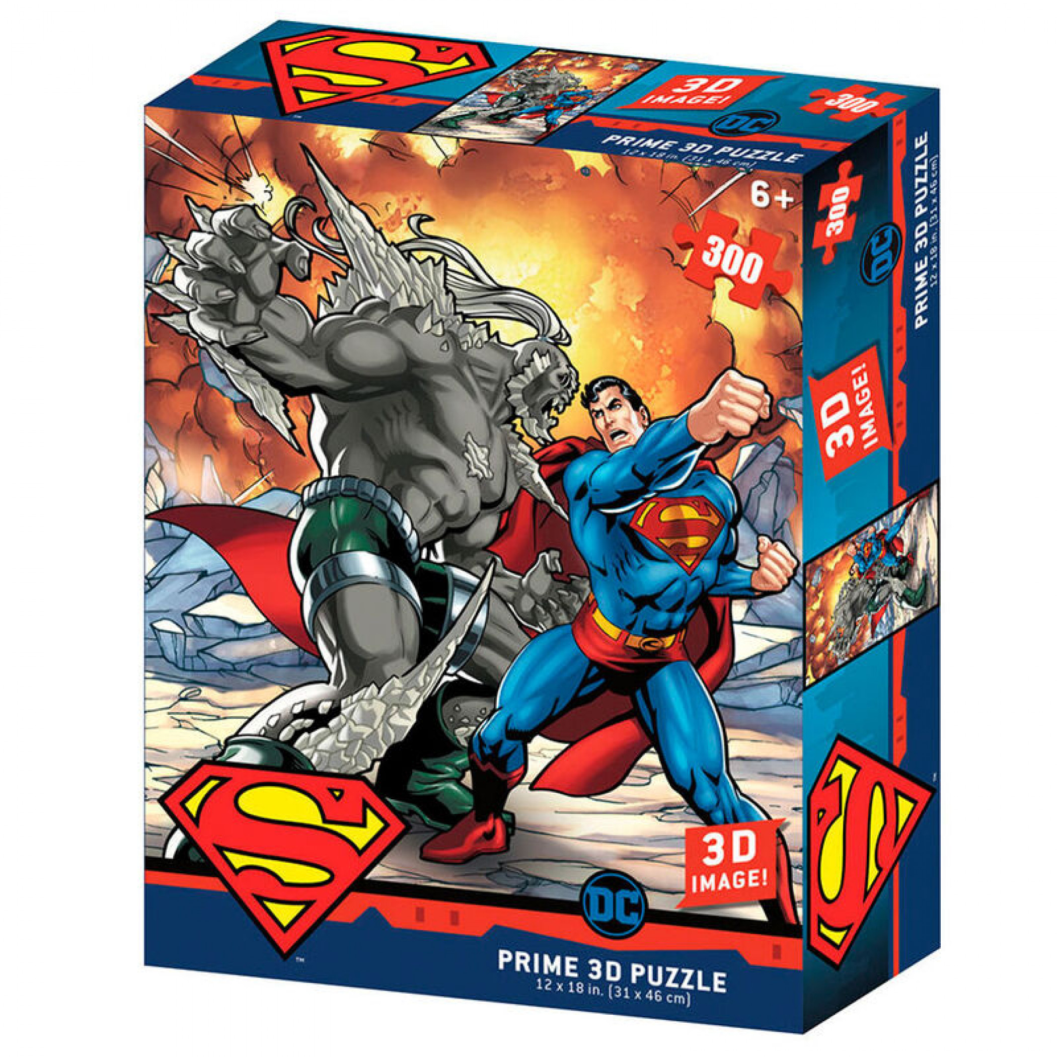 DC Comics Superman vs. Doomsday 3D Image 300pc Puzzle