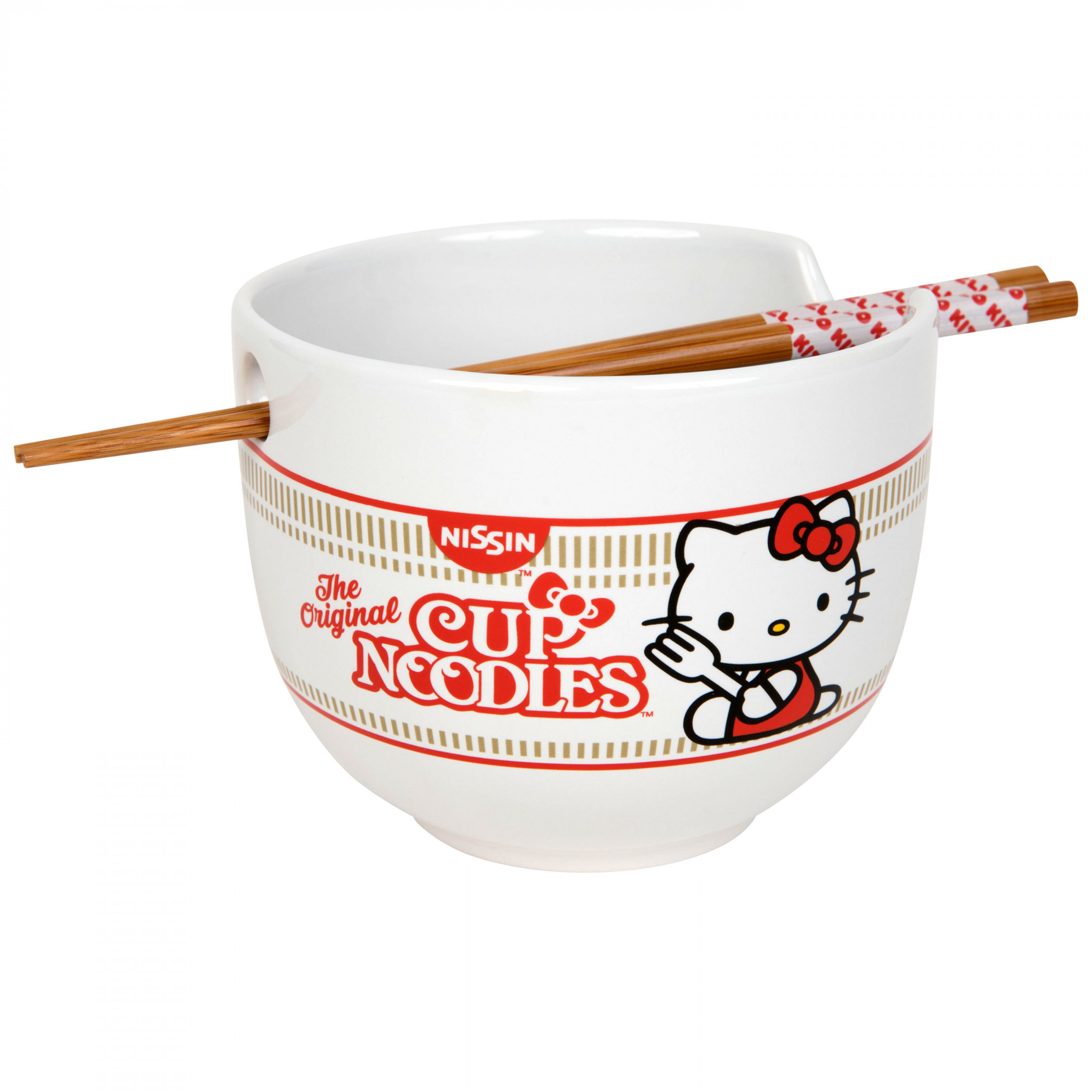 Hello Kitty Nissin Noodles 20oz Ceramic Ramen Bowl