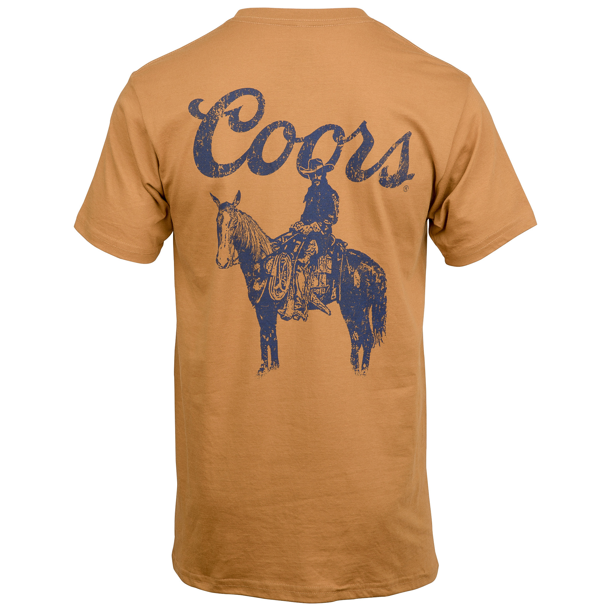Coors Cowboy Print Front and Back Print T-Shirt