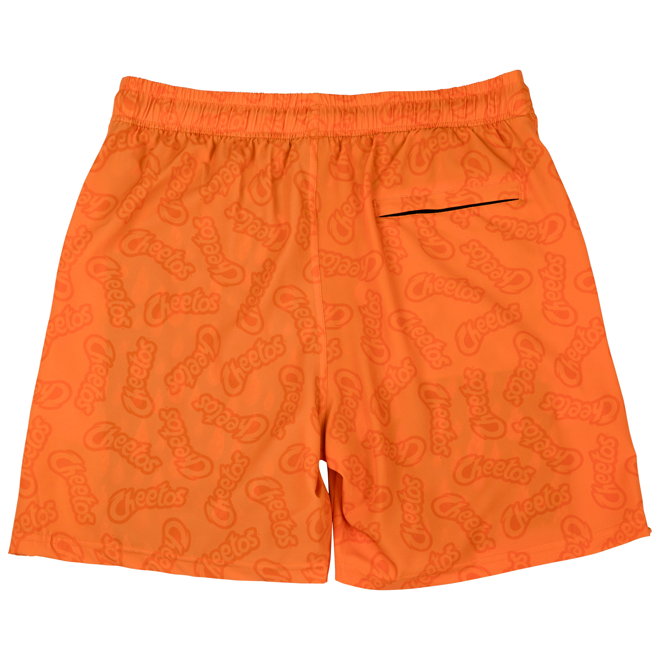 Flaming Hot Cheetos Bag 6" Inseam Lined Swim Trunks