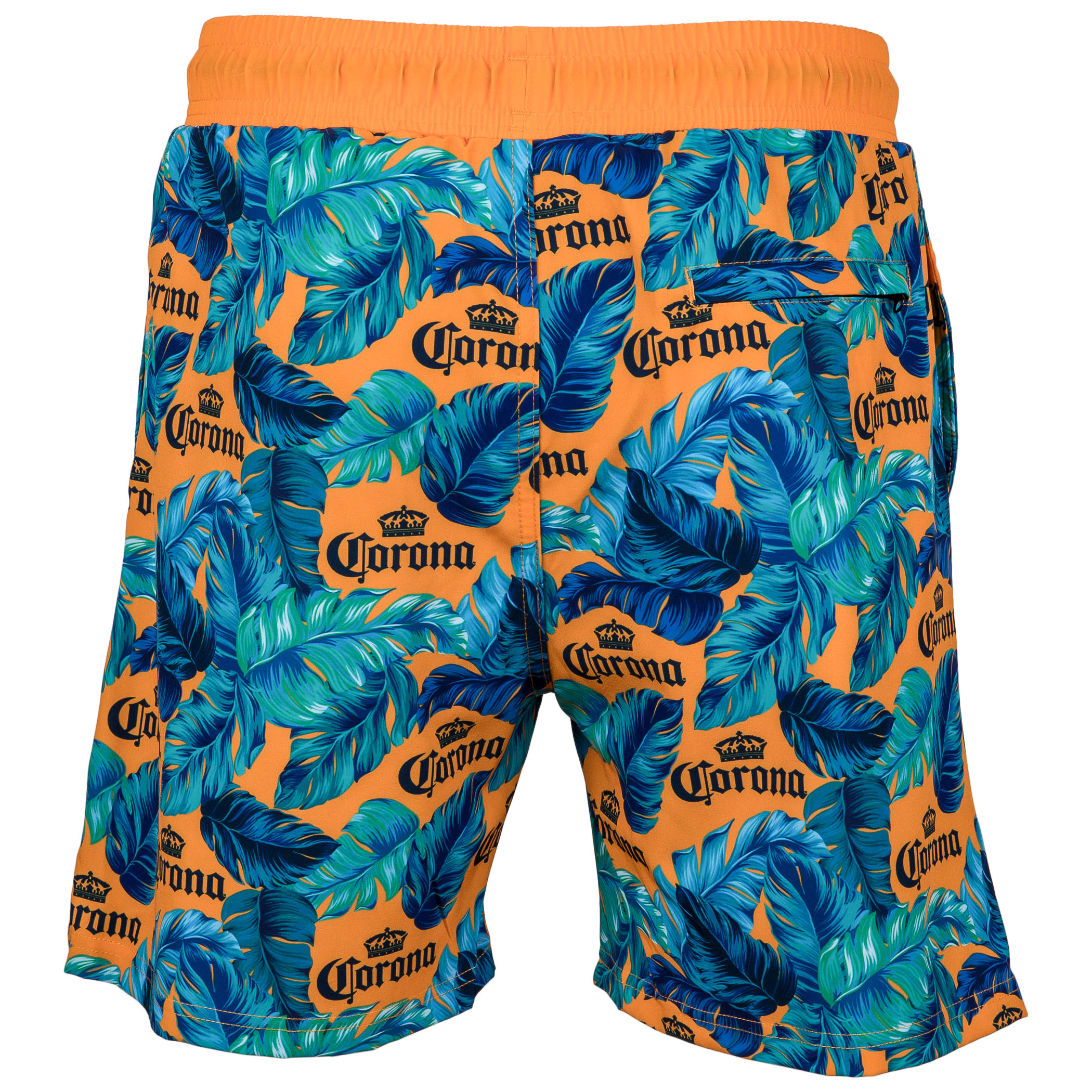 Corona Extra Tropical Beer 6" Inseam Lined Swim Trunks
