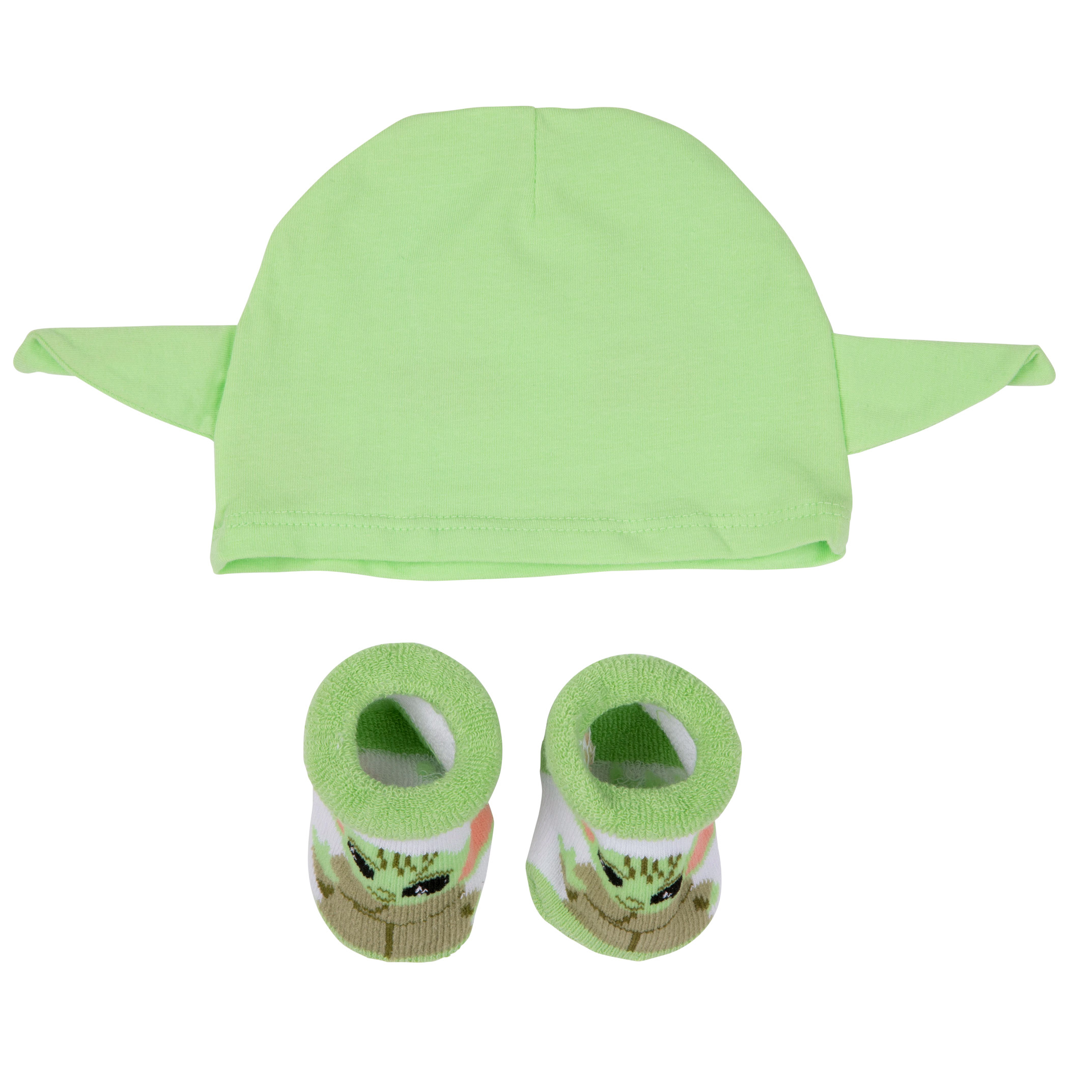 Star Wars The Mandalorian The Child Grogu 2-Piece Hat and Booties Set