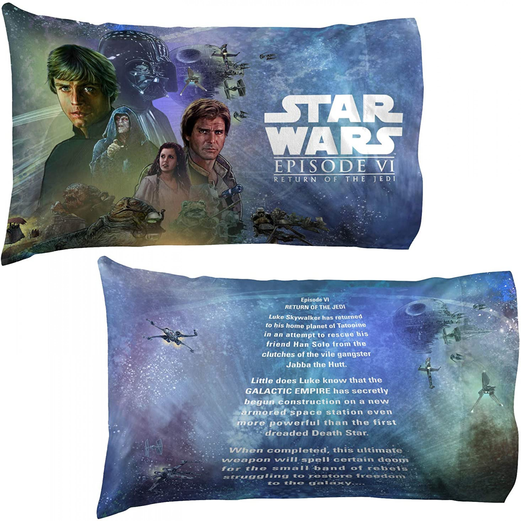 Star Wars Return of the Jedi 2-Pack Back Pillowcase Set