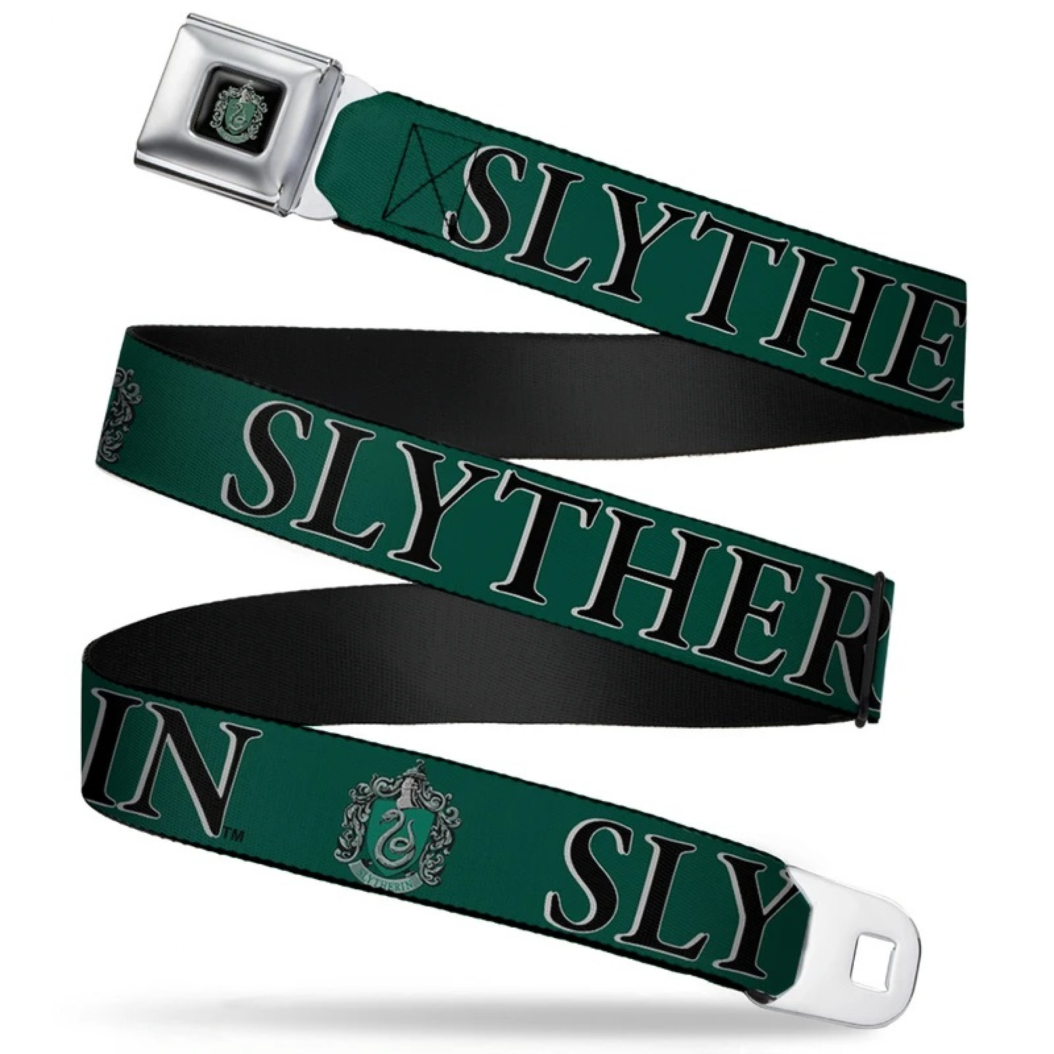 Harry Potter Slytherin Seatbelt Buckle Belt