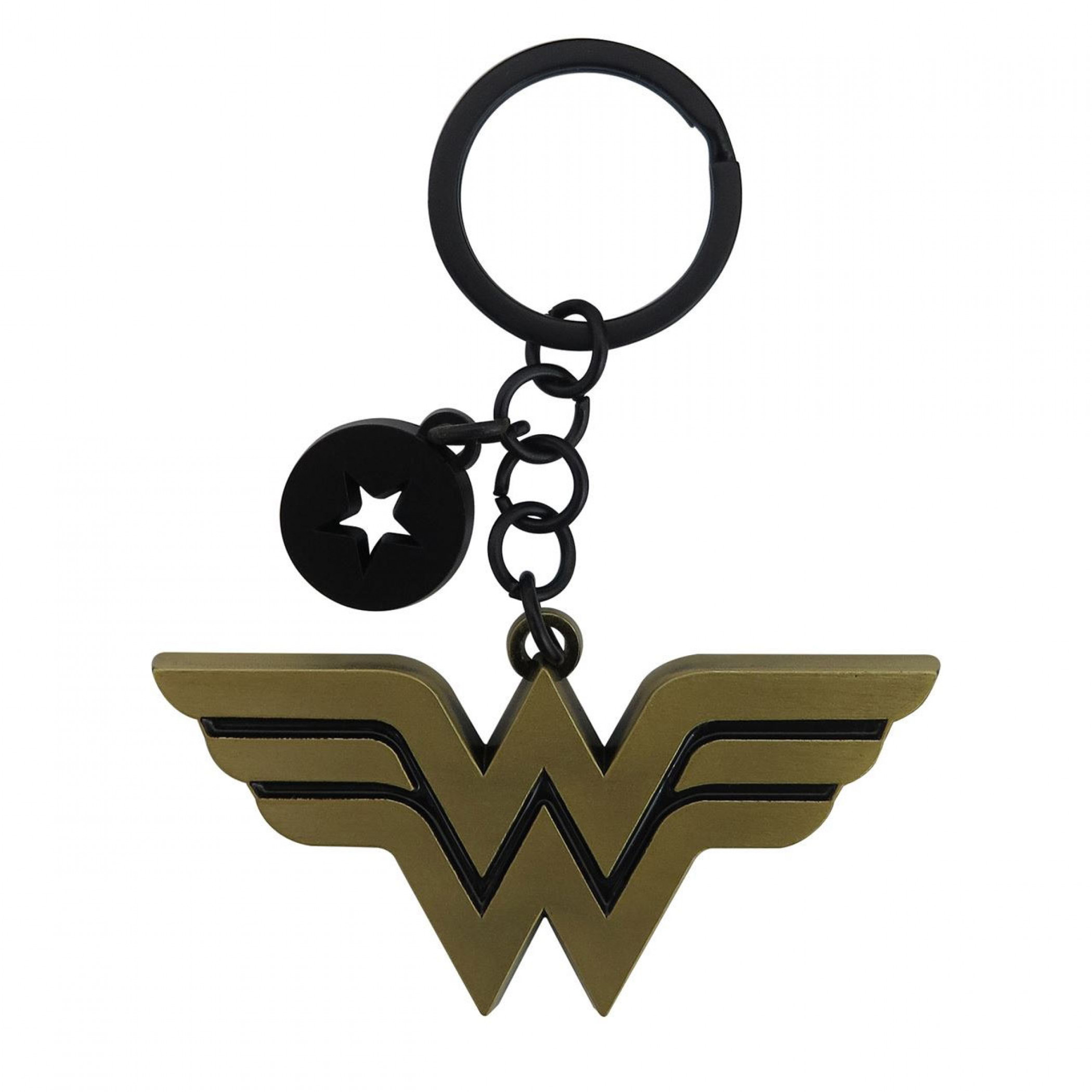 Wonder Woman Symbol Keychain with Charm