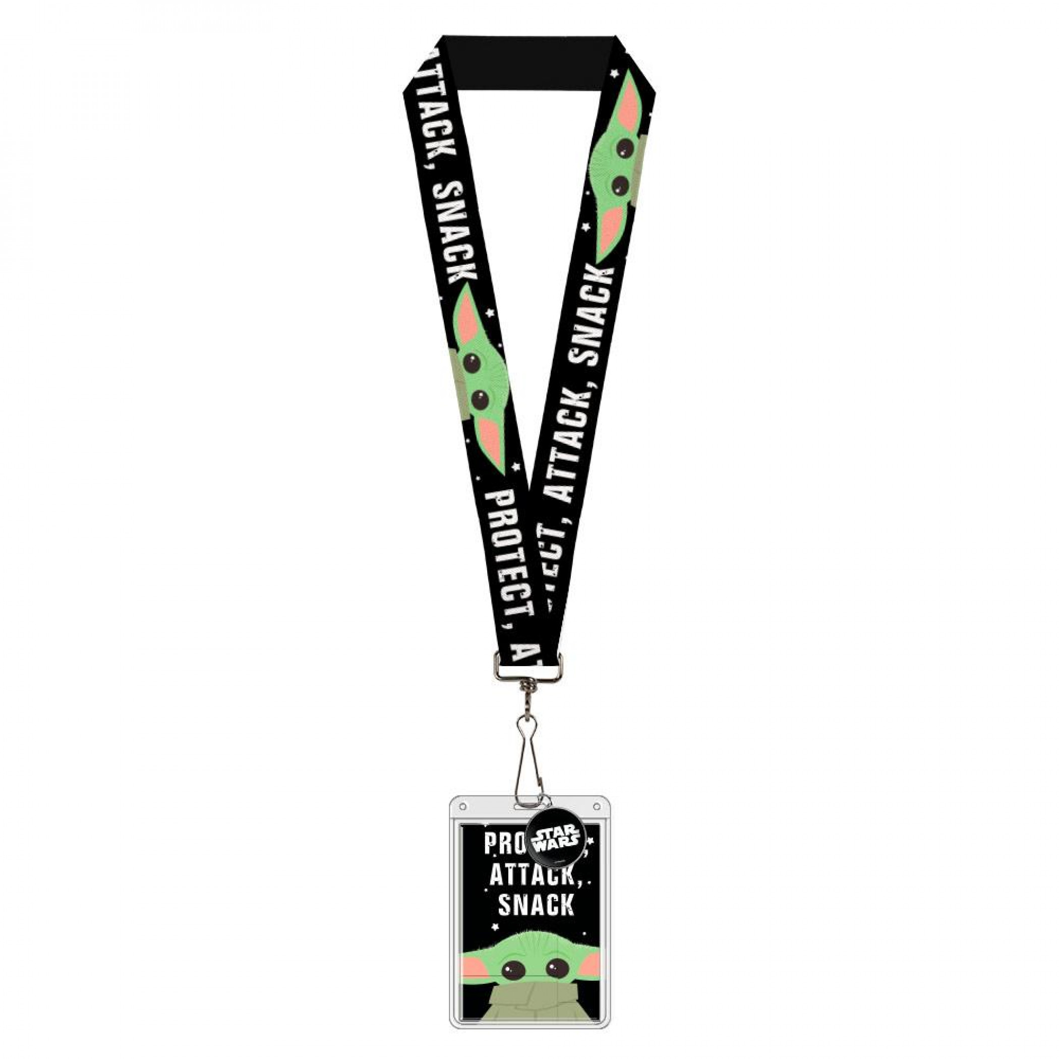 Star Wars Mandalorian "The Child" Snack Attack Protect Lanyard
