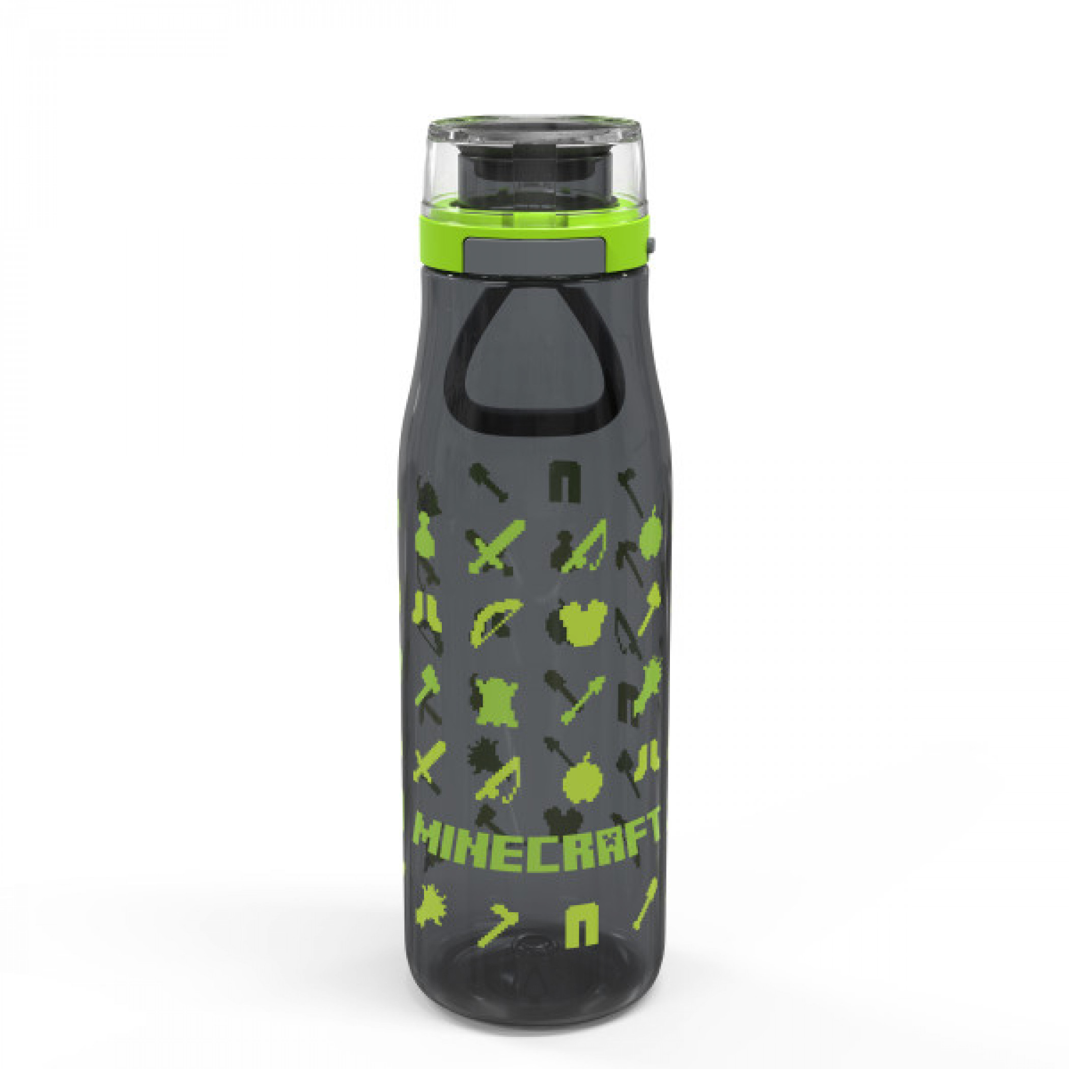 Minecraft UI Symbols All Over 25 oz. Water Bottle with Silicone Handle