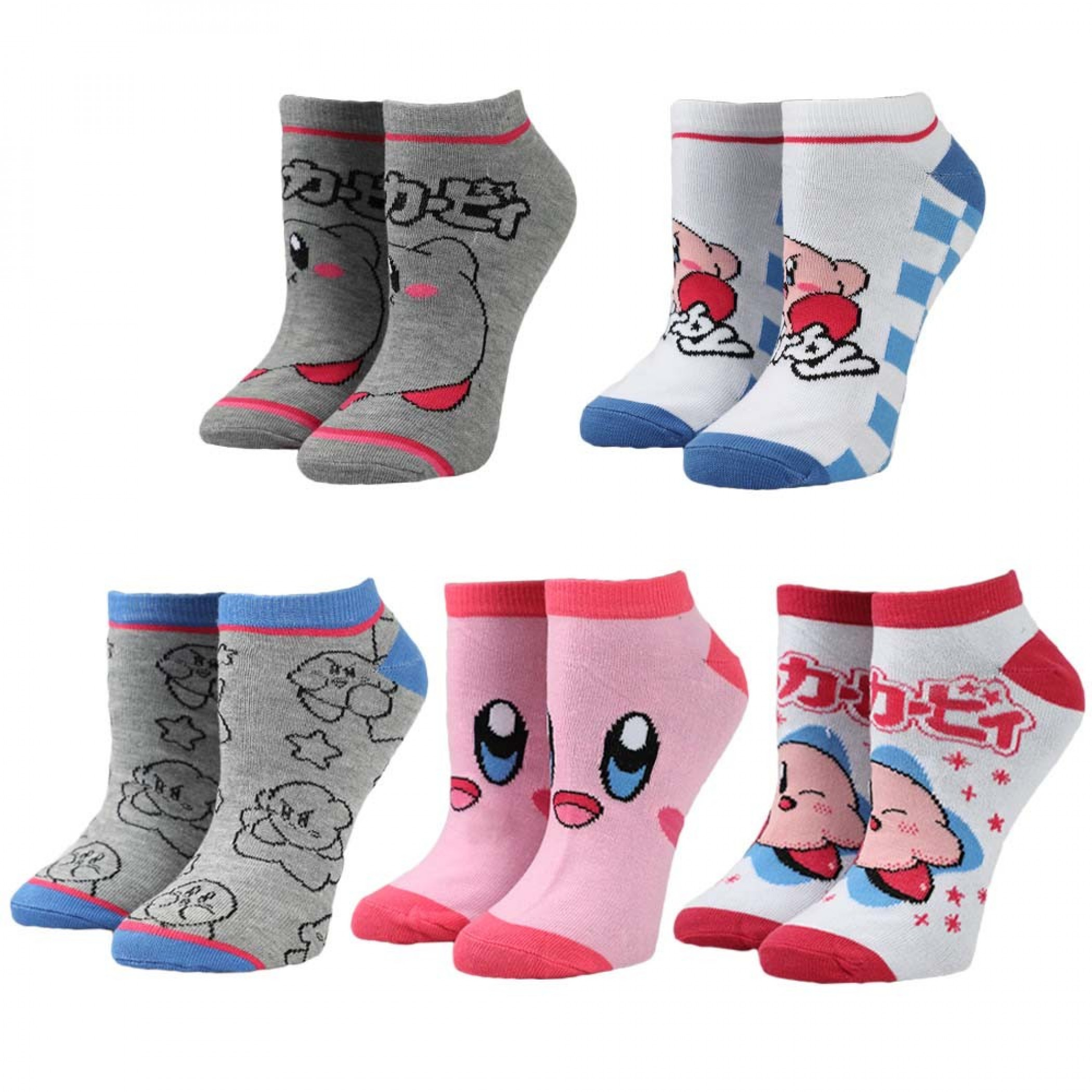 Kirby 5-Pair Pack of Ankle Socks