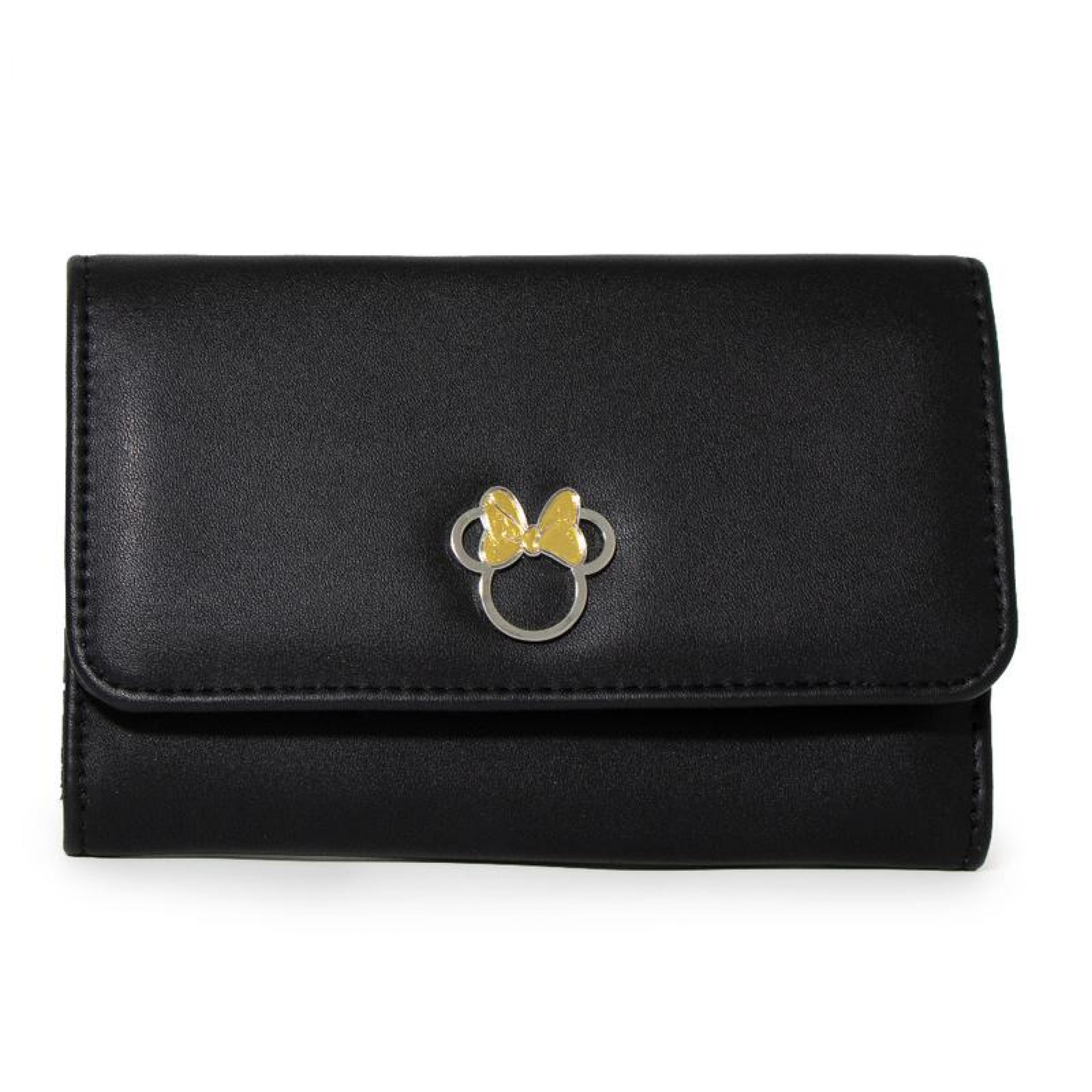 Disney Minnie Mouse Ears with Gold Bow Fold Over Wallet