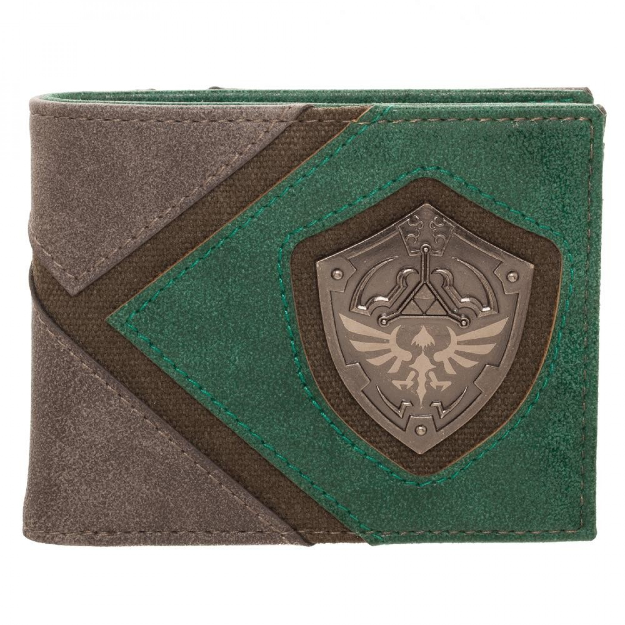 Legend Of Zelda Silver Metal Badge Bi-Fold Wallet
