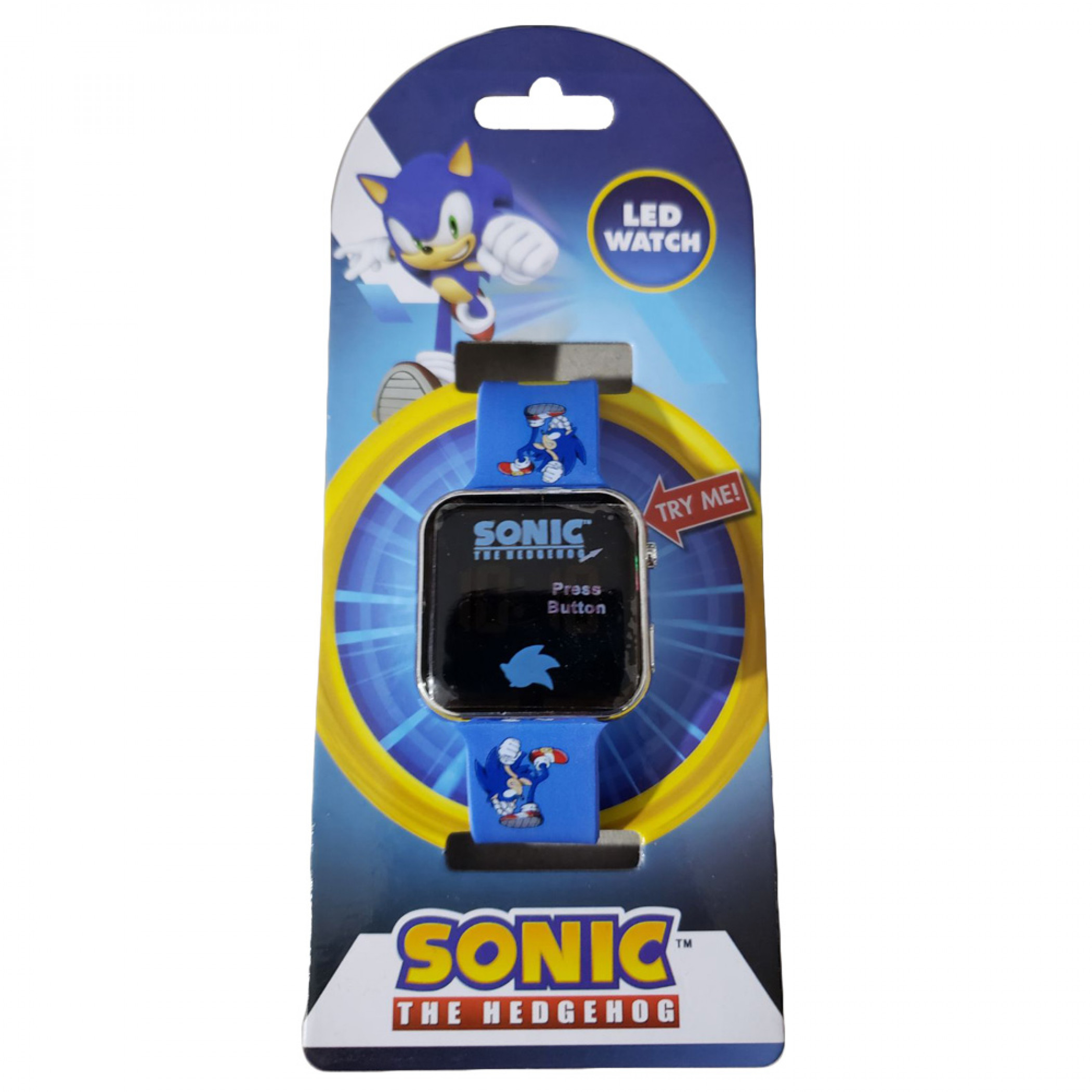 Sonic the Hedgehog Digital Watch w/ 16bit Character Rubber Strap