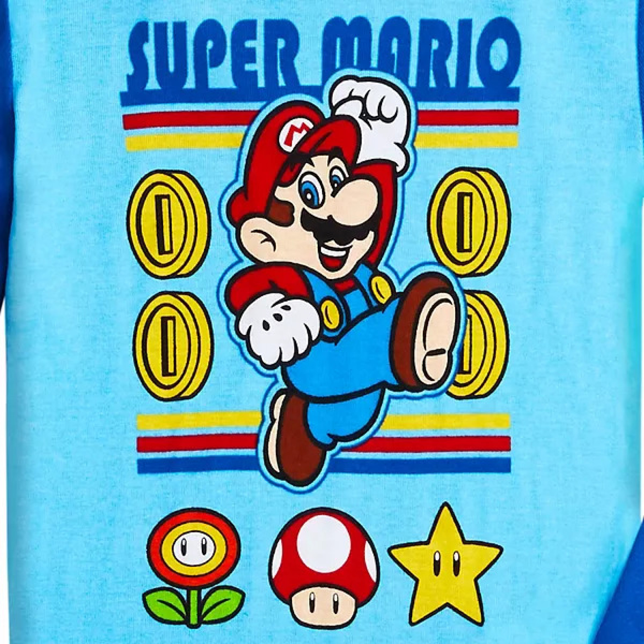 Nintendo Super Mario Jump Youth 4-Piece Long Sleeve Pajama Set