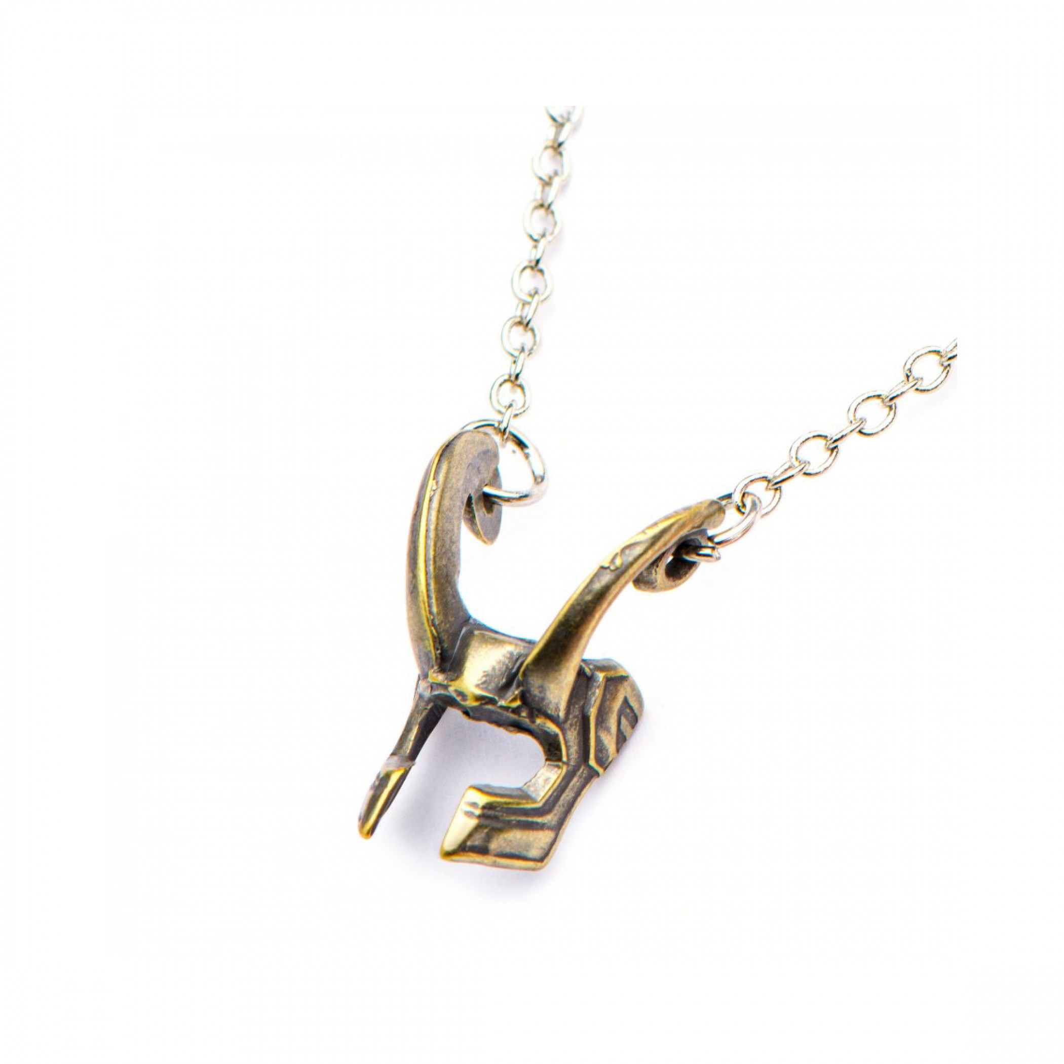 Marvel Loki Helmet Symbol Pendant Necklace
